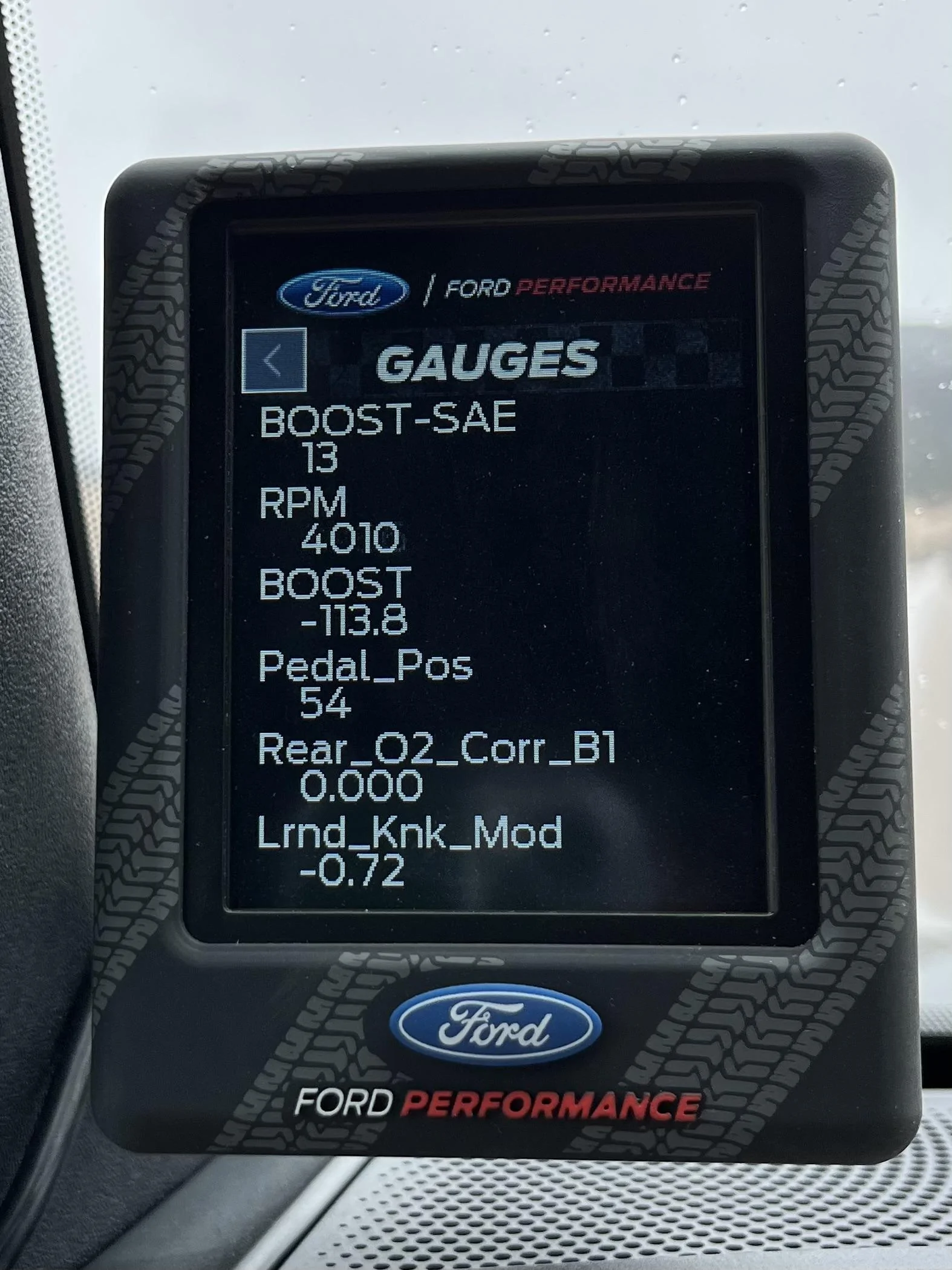 Ford Bronco What info are you displaying on your Ford Performance Tune Module? modul