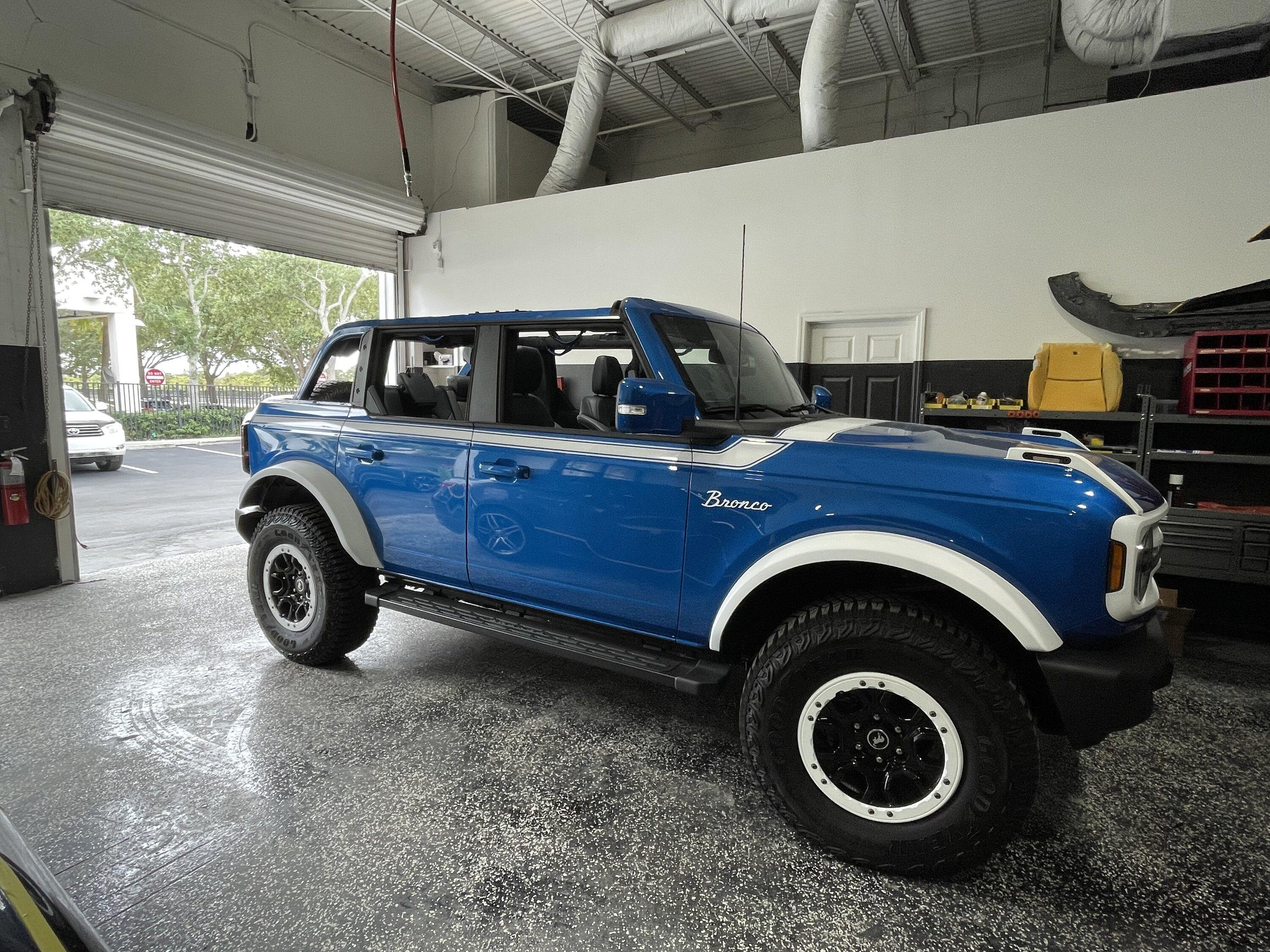 Ford Bronco Throwback mode on 2023 OBX Bronco build IMG_4597