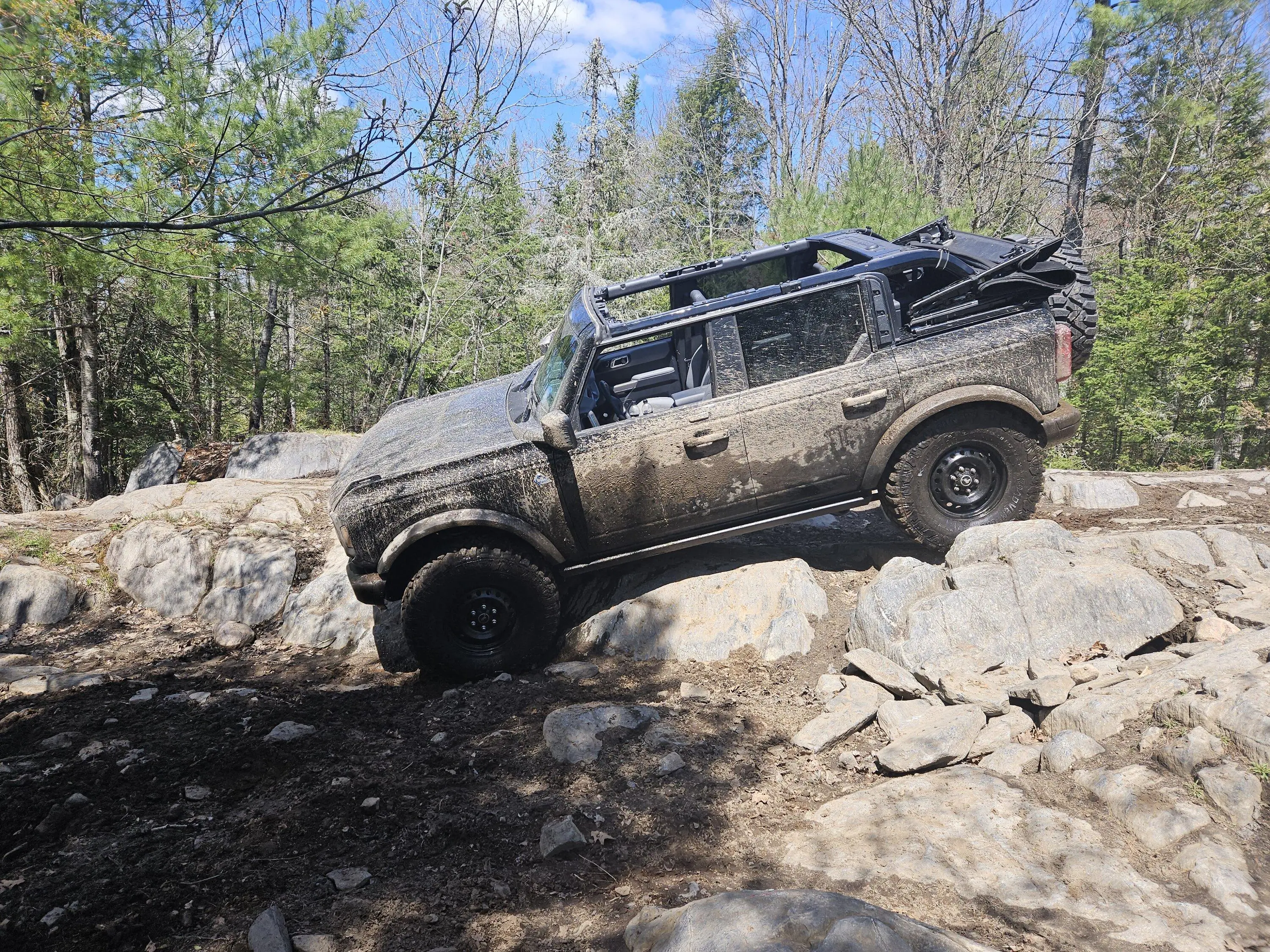 Ford Bronco Some fun and not so much fun... trail riding with a bad ending (alternator failure) 20230506_114433