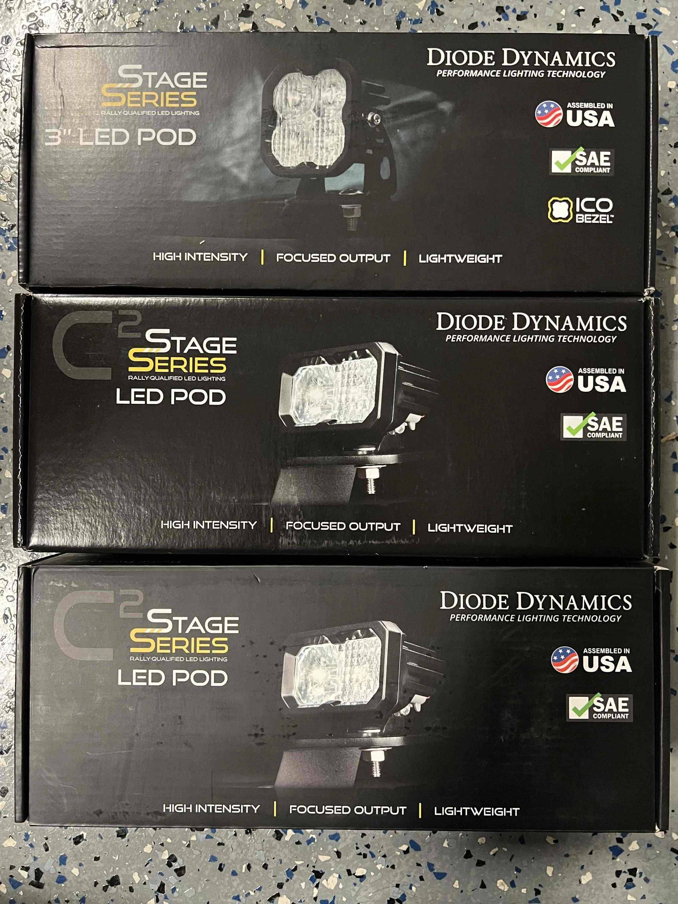 Ford Bronco New Diode Dynamic Triple Fog Light Kit DD Lights