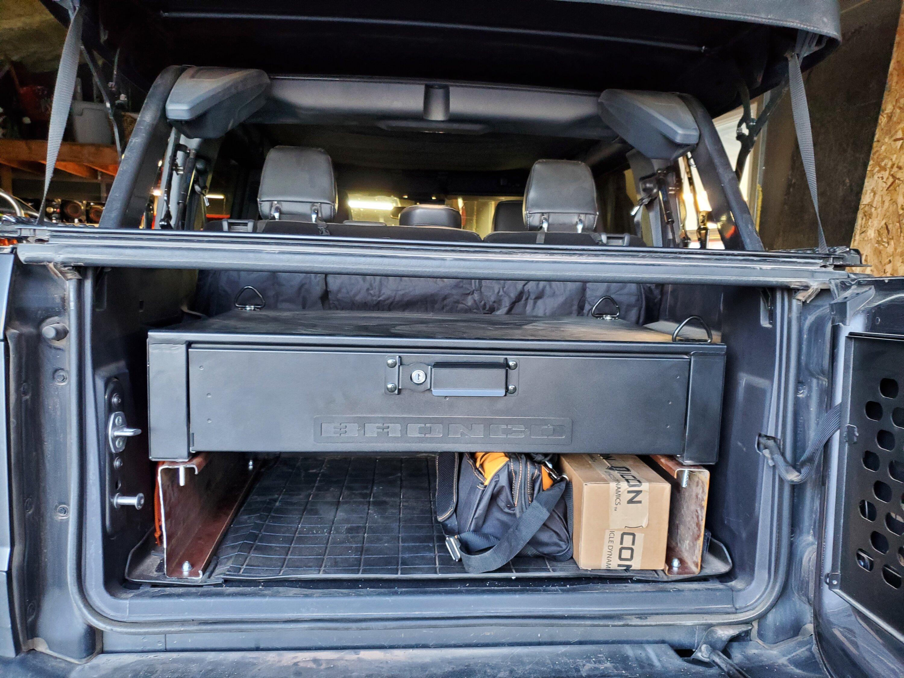 Ford Bronco Homemade Storage Drawer Riser 20230511_200214