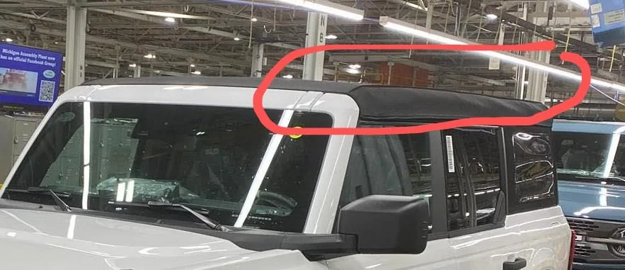 Ford Bronco Raised Seam on Bronco Softop, When? 0  Marks Bronco~2