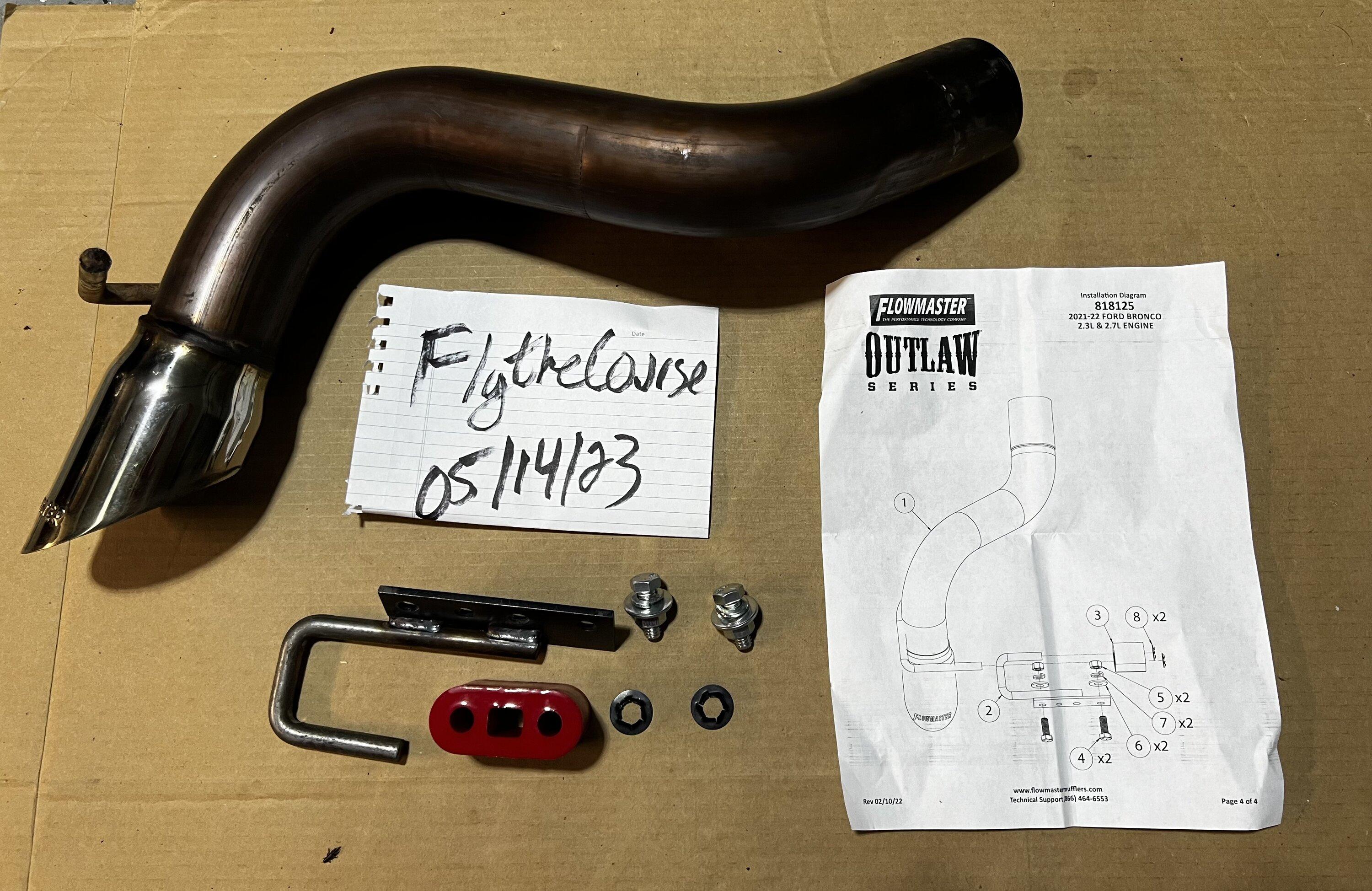 Ford Bronco FLOWMASTER OUTLAW AXLE-BACK EXHAUST IMG_1508