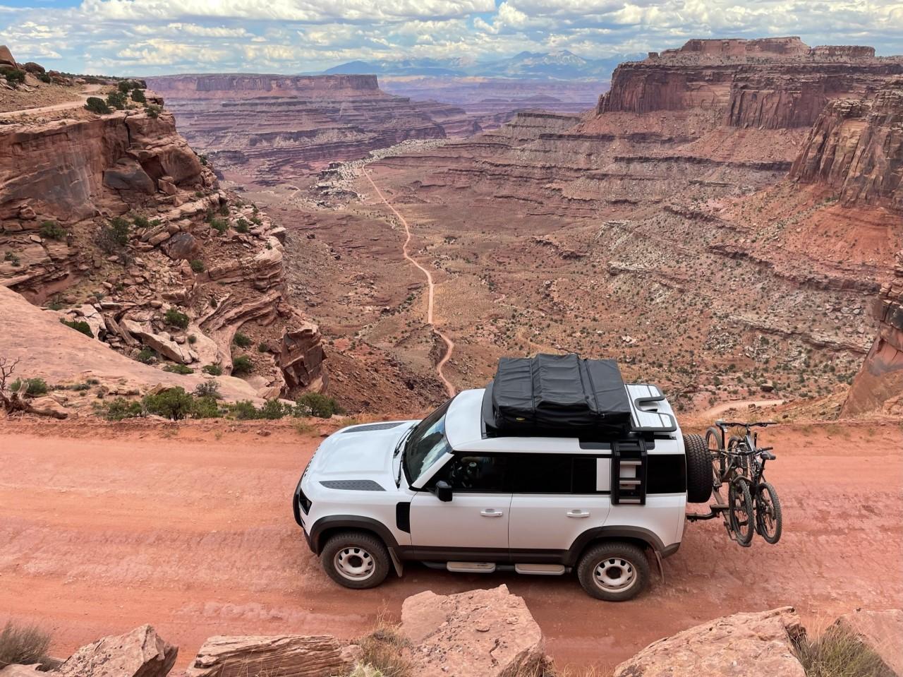 Ford Bronco Moab Safari 5-1-23 Trip: Long Canyon, Dead Horse Point, Shafer Trail Switchbacks canyonlands