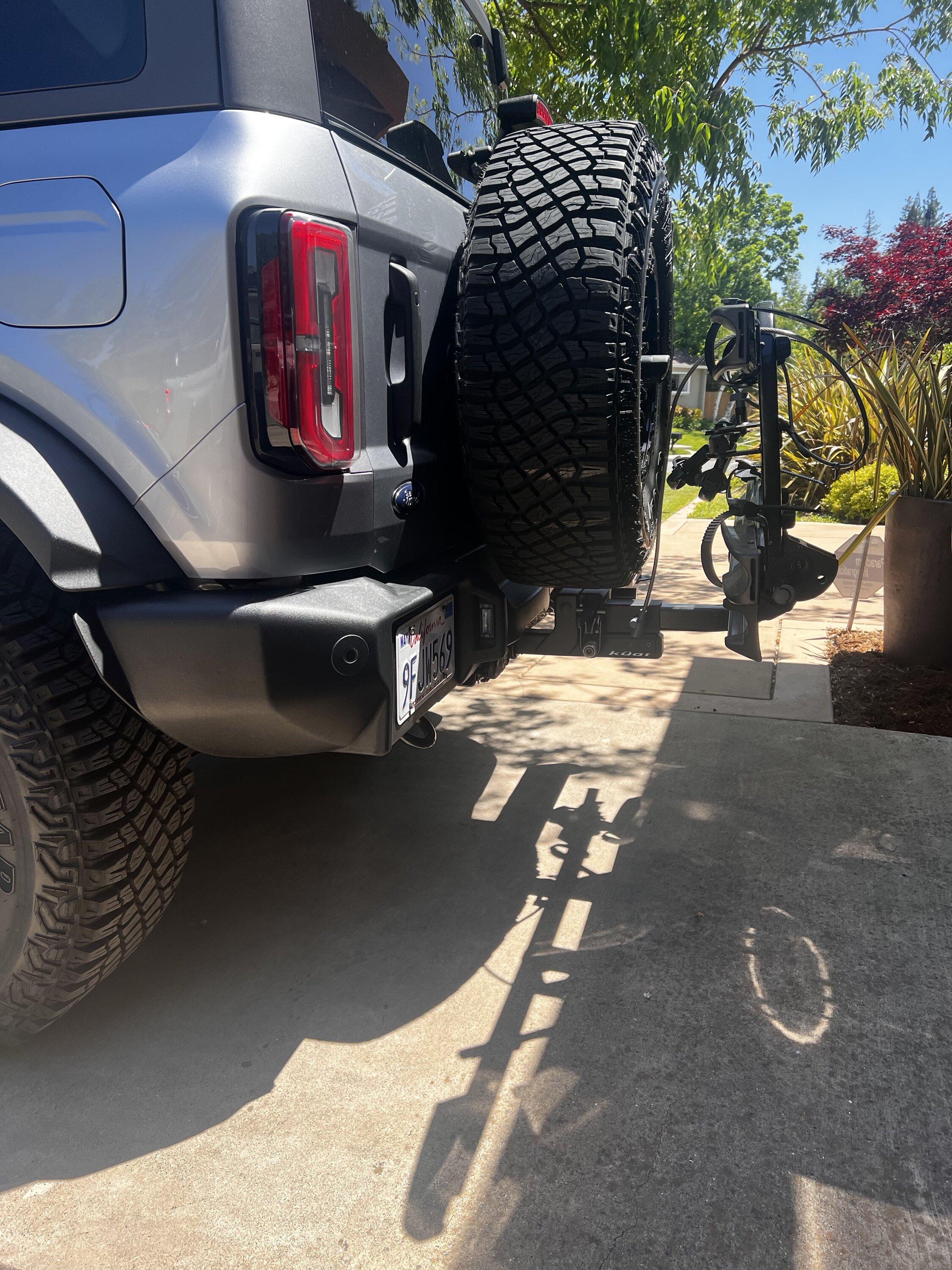 Ford Bronco Kuat Pivot 2.0 and Thule T2 Pro IMG_1836