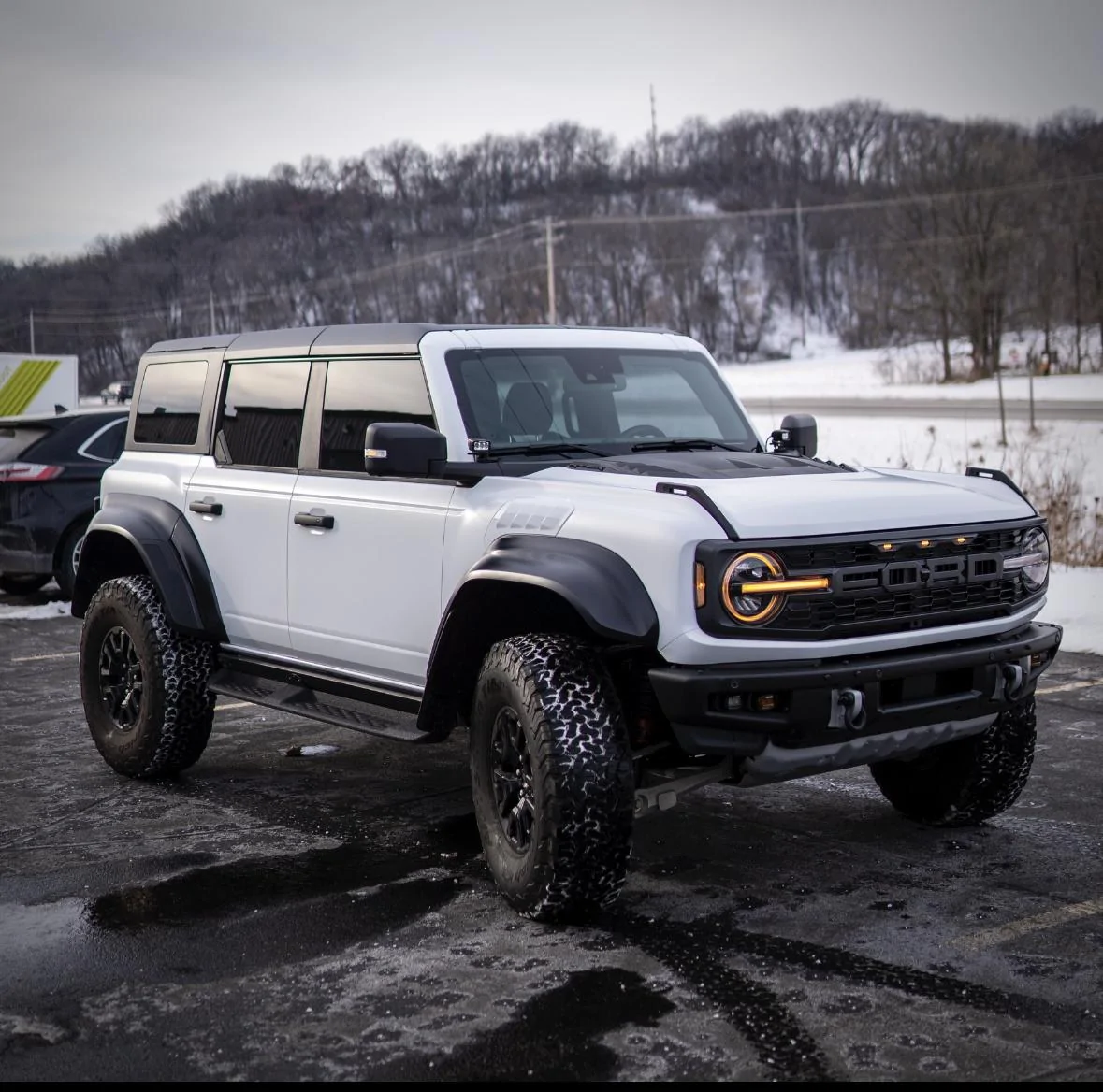 Ford Bronco XPEL Stealth PPF Wrap Completed on Bronco Raptor in Oxford White IMG_4677