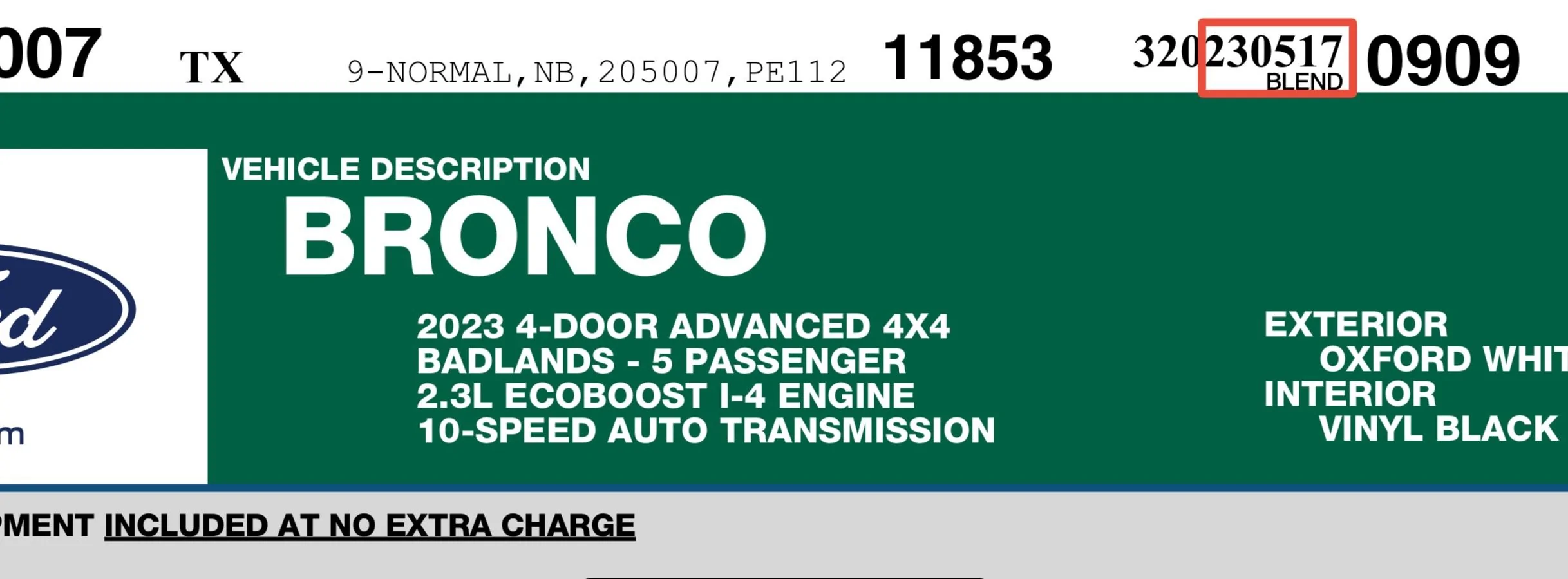 Ford Bronco 5/15/2023 Build Week 1684239423645