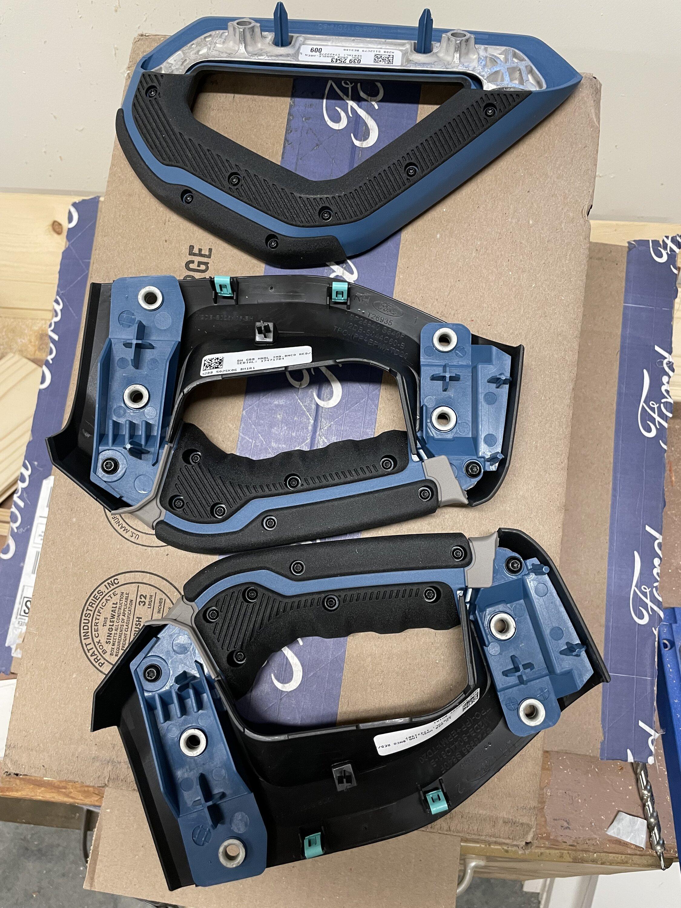 Ford Bronco WTS: Blue Grab Handles IMG_6360