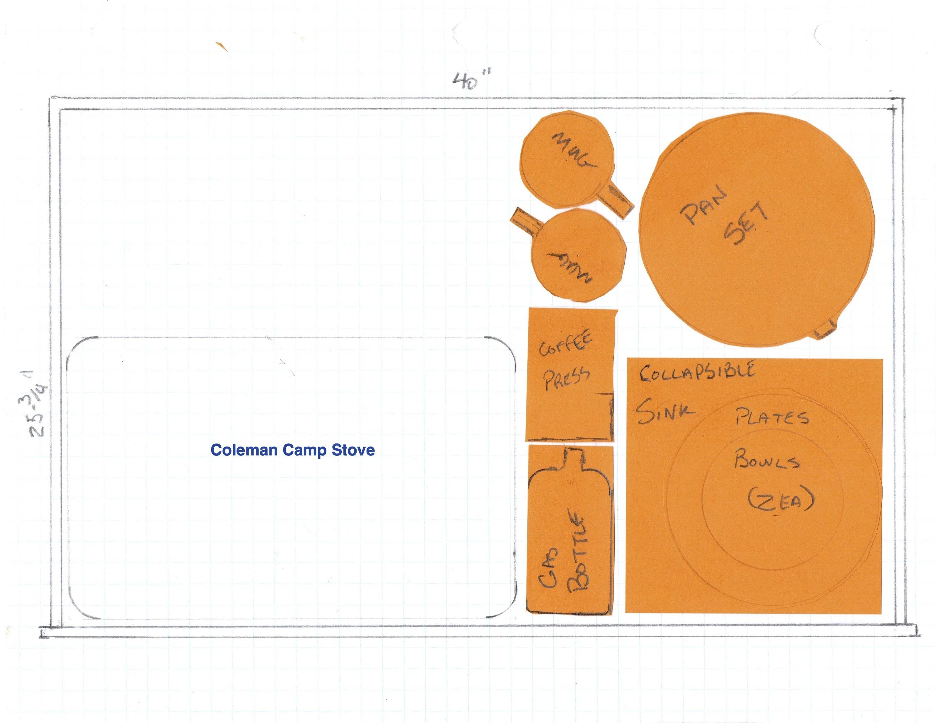 Ford Bronco Open-Source: Trunk Storage System (Open TSS) Bronco Drawer Camp Kitchen Sketch 2