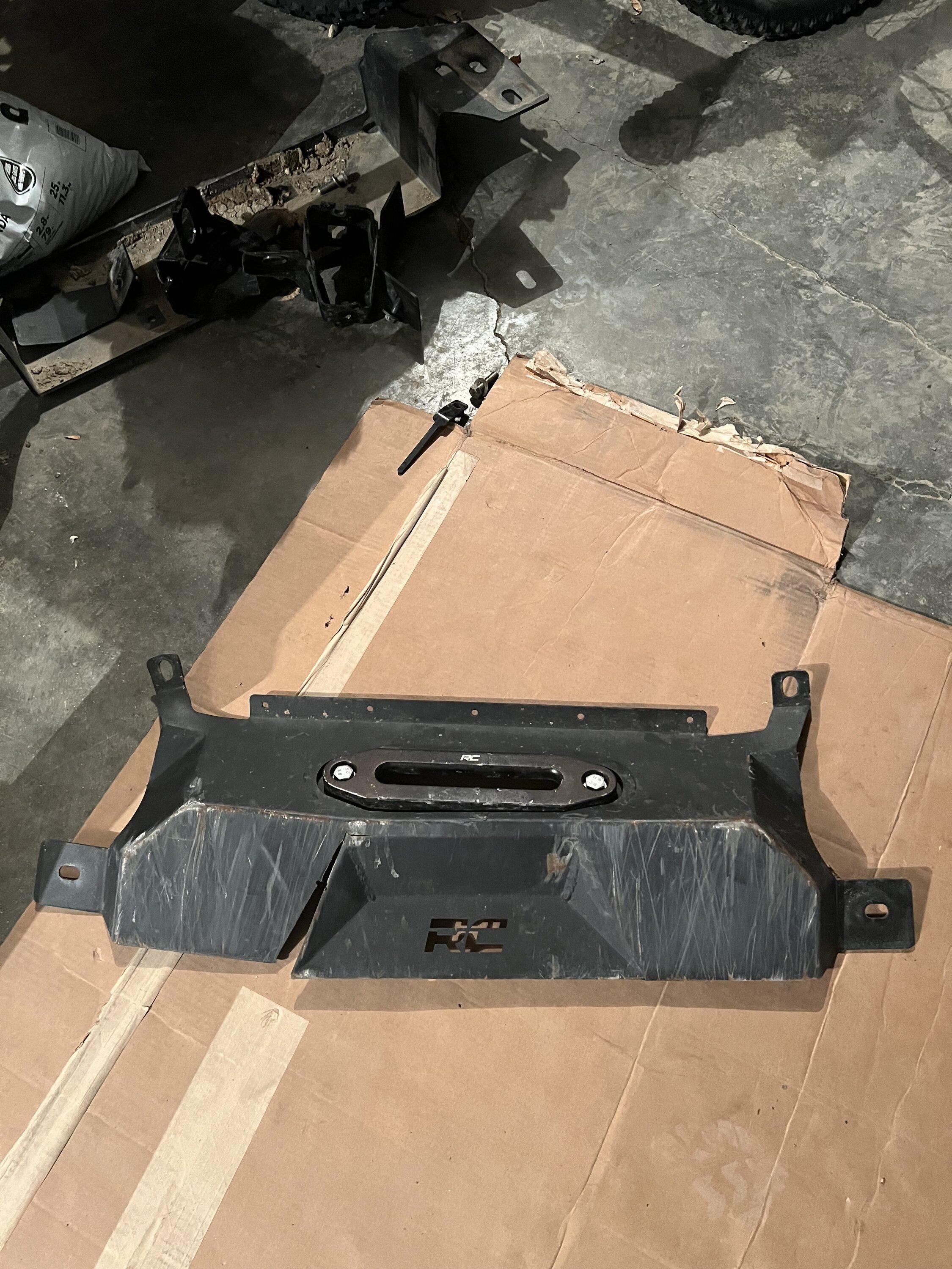 Ford Bronco Lobo hidden winch mount installed IMG_3409