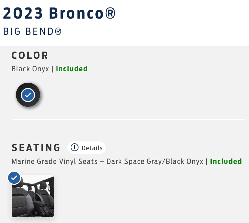 Ford Bronco 2023MY ch-ch-changes: No more cloth! Bash plates removed from lower trims! 1684440346093