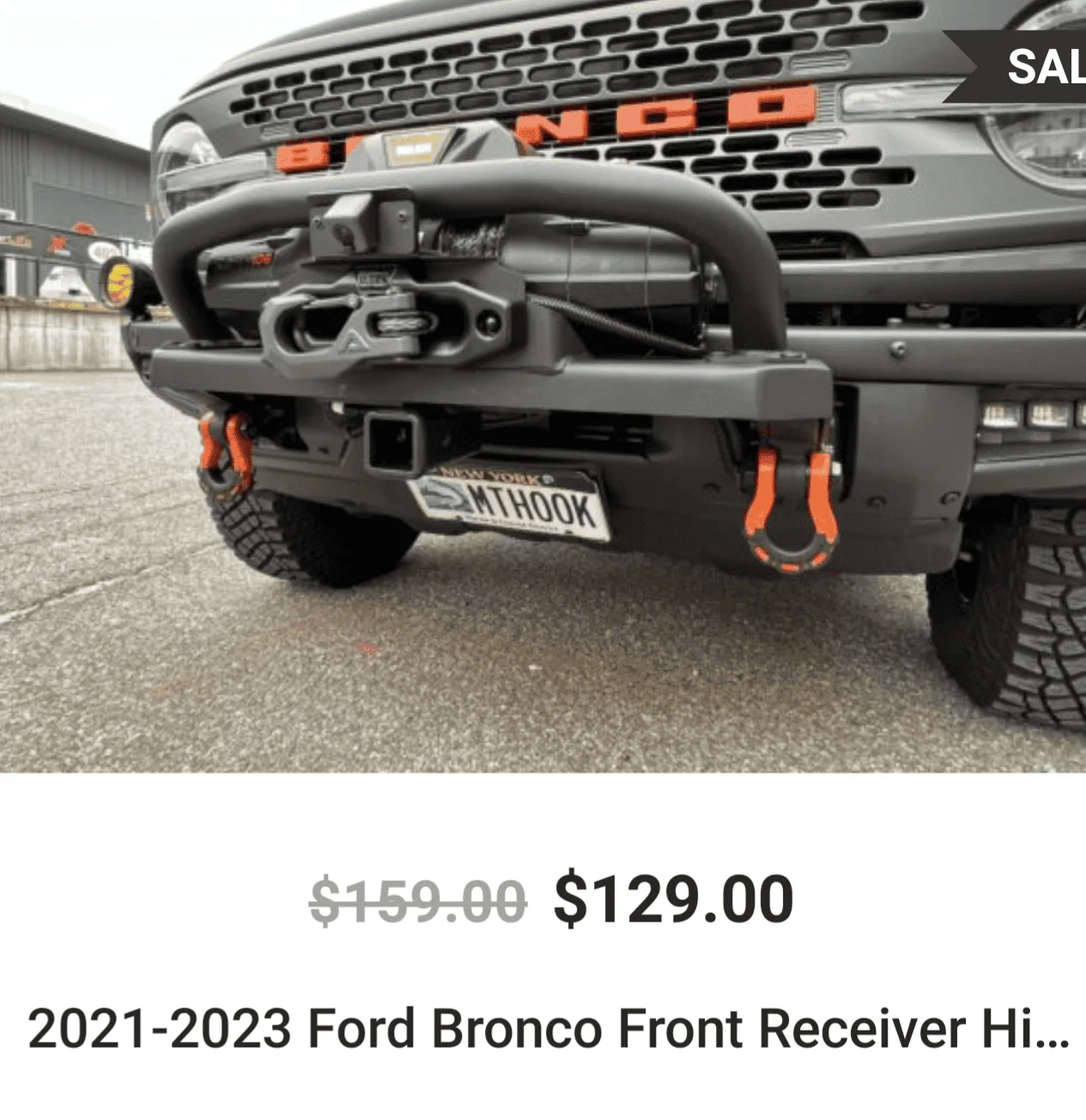 Ford Bronco Front Facing 2" Receiver Hitch by X Rack Screenshot_20230519-181652