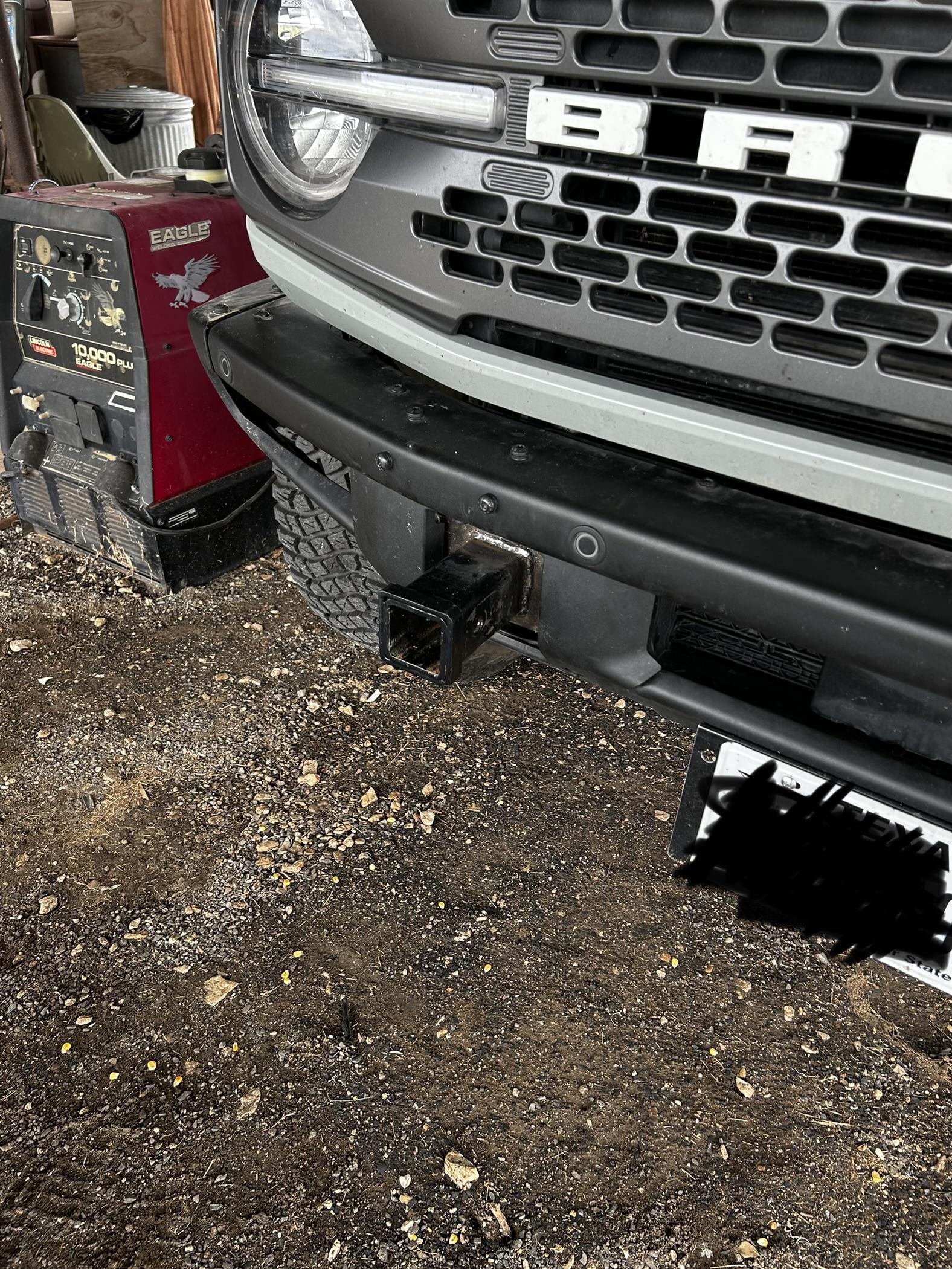 Ford Bronco First ever front tow hitch - DIY custom made 5D808E9D-CFEF-46C6-BC16-6C41DF34BA2D