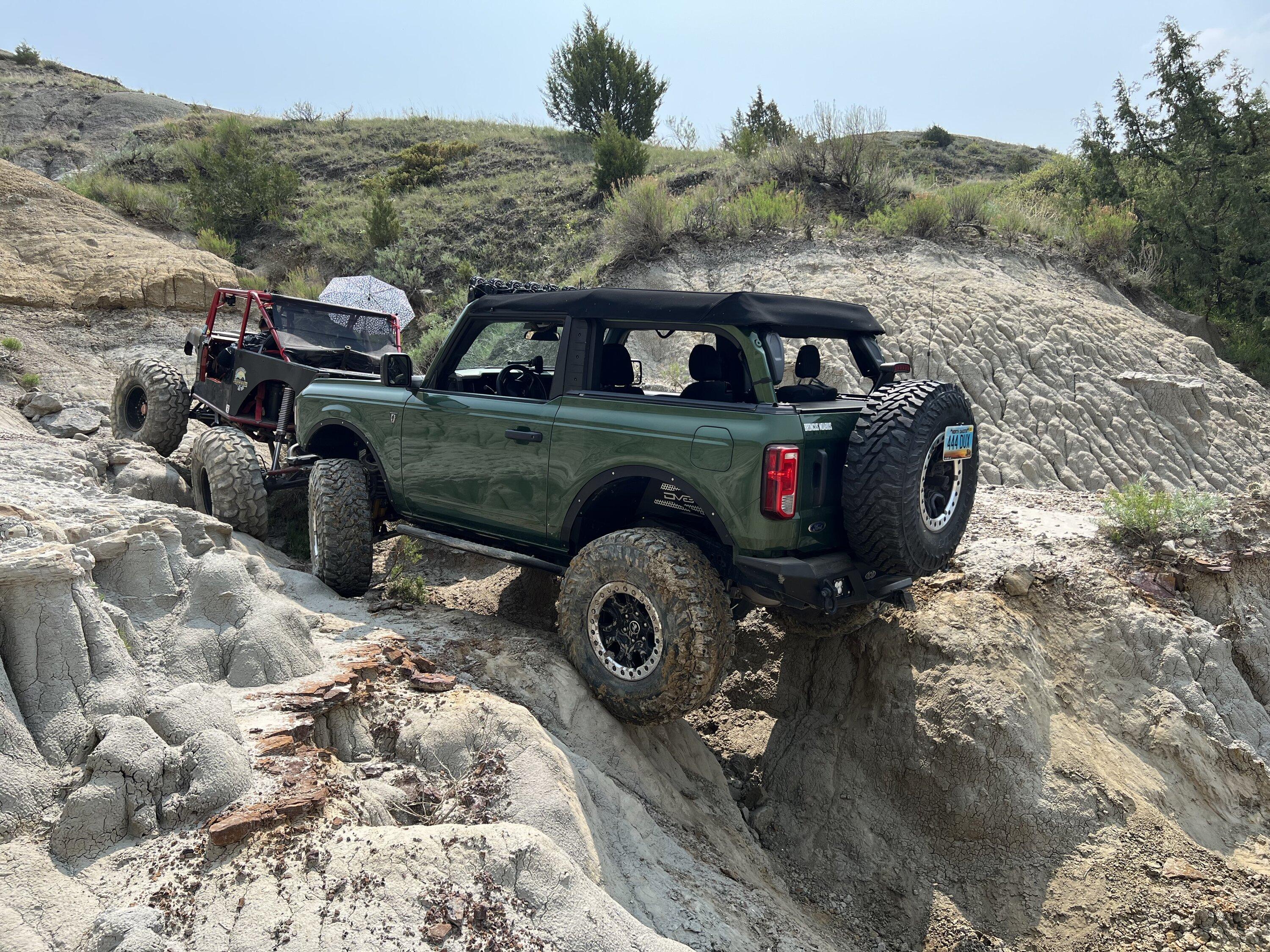 Ford Bronco North Dakota wheeling with some buggies IMG_3455