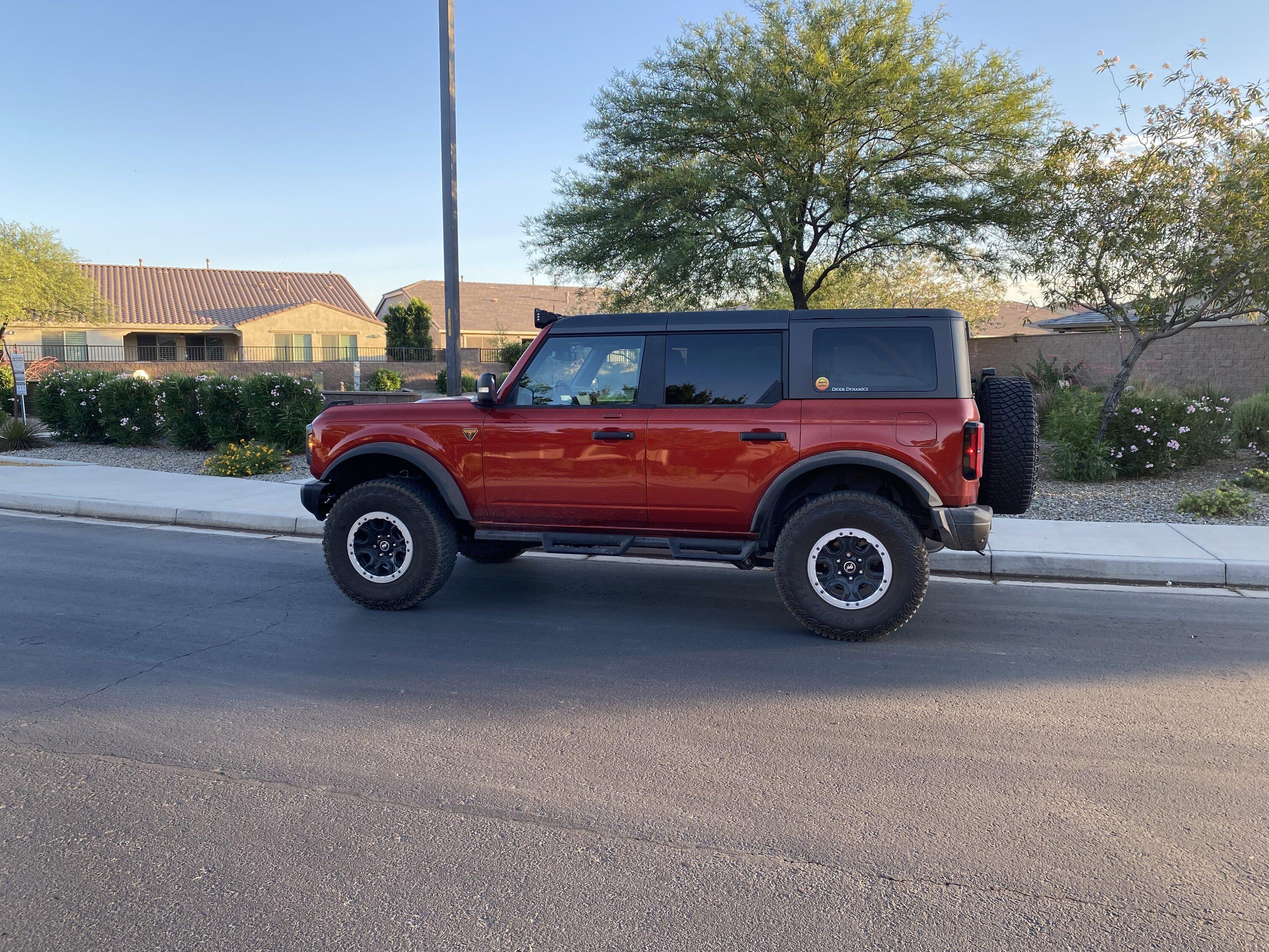 Ford Bronco after market coil overs 75222286-F025-4EAB-A0F4-D6CD4826D608