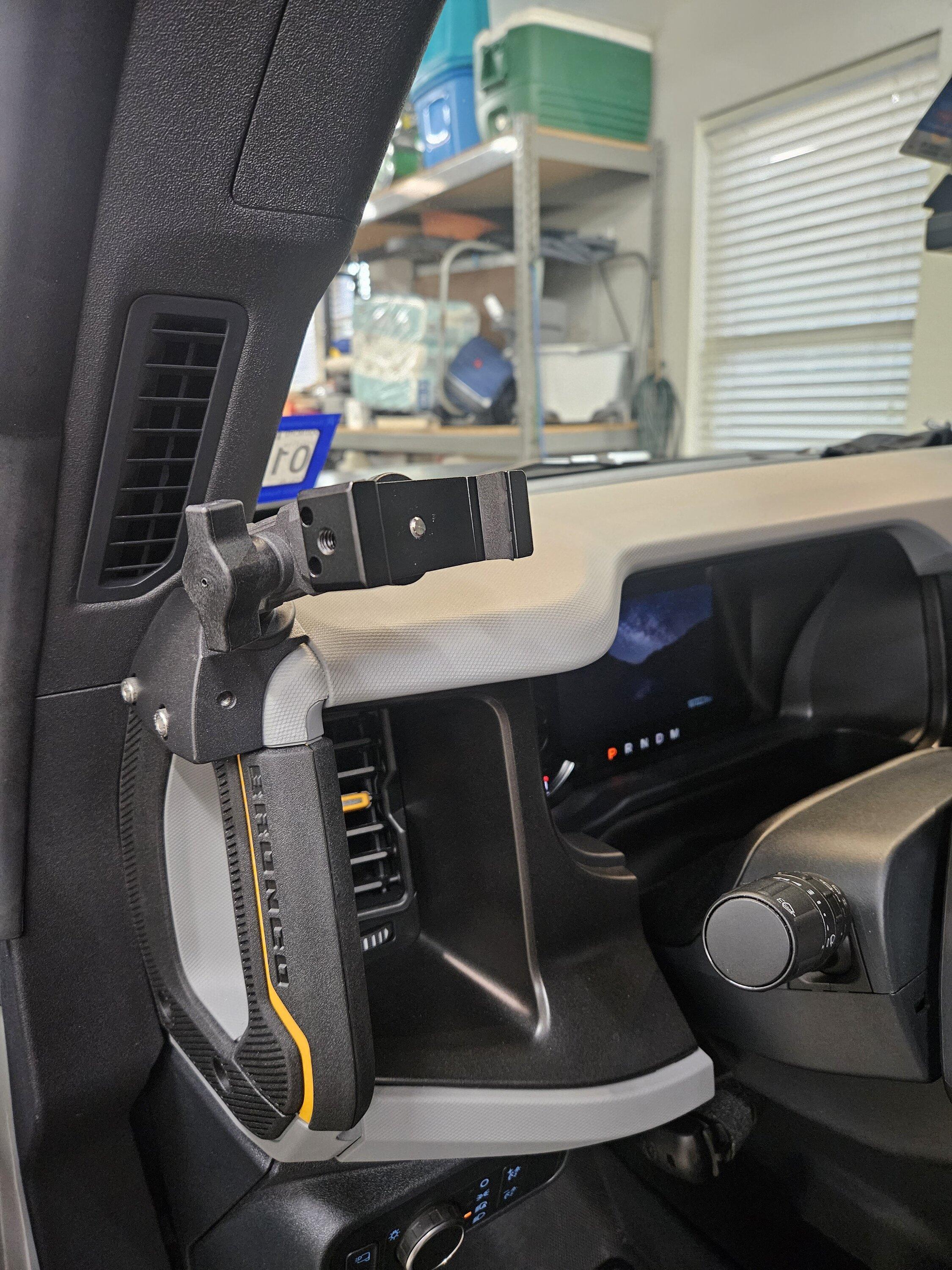 Ford Bronco Picatinny phone mount options? Three (3)