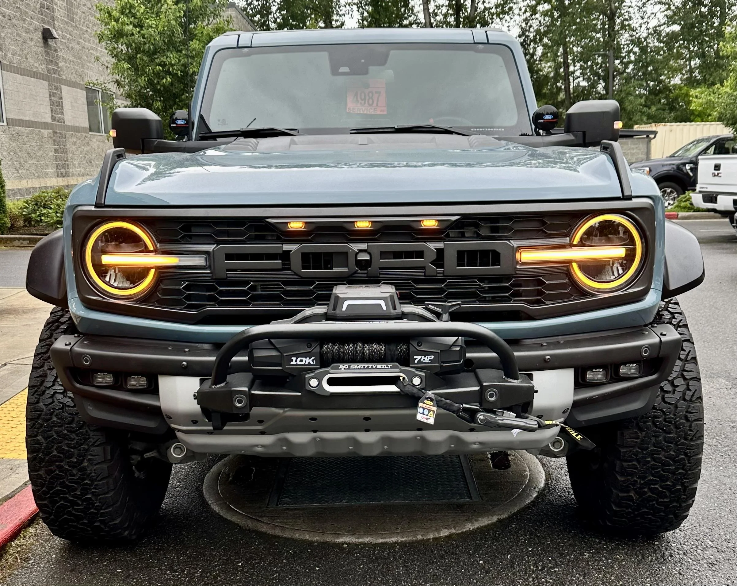 Ford Bronco IAG front bumper winch mount IMG_0726