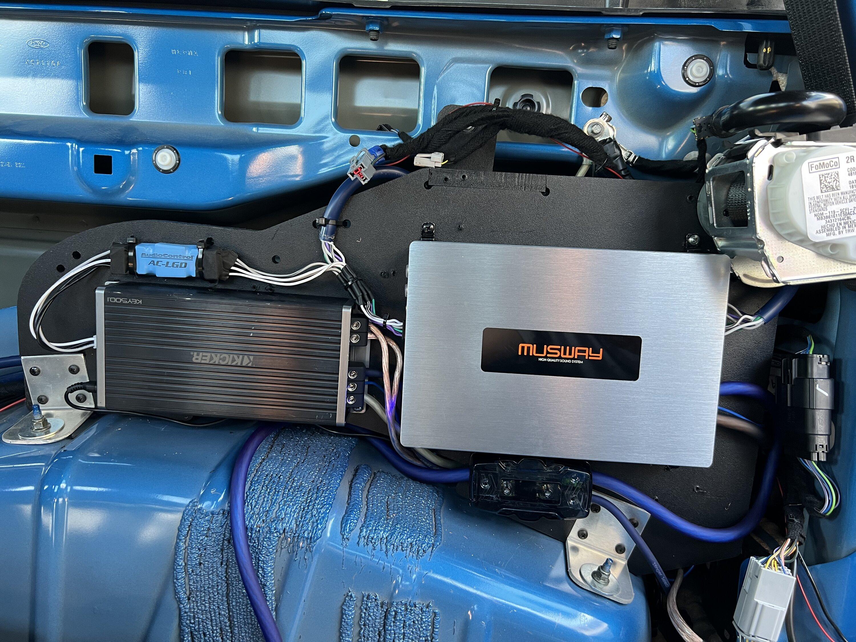 Ford Bronco MUSWAY 4 & 6 CHANNEL DSP AMPLIFIERS IMG_8235