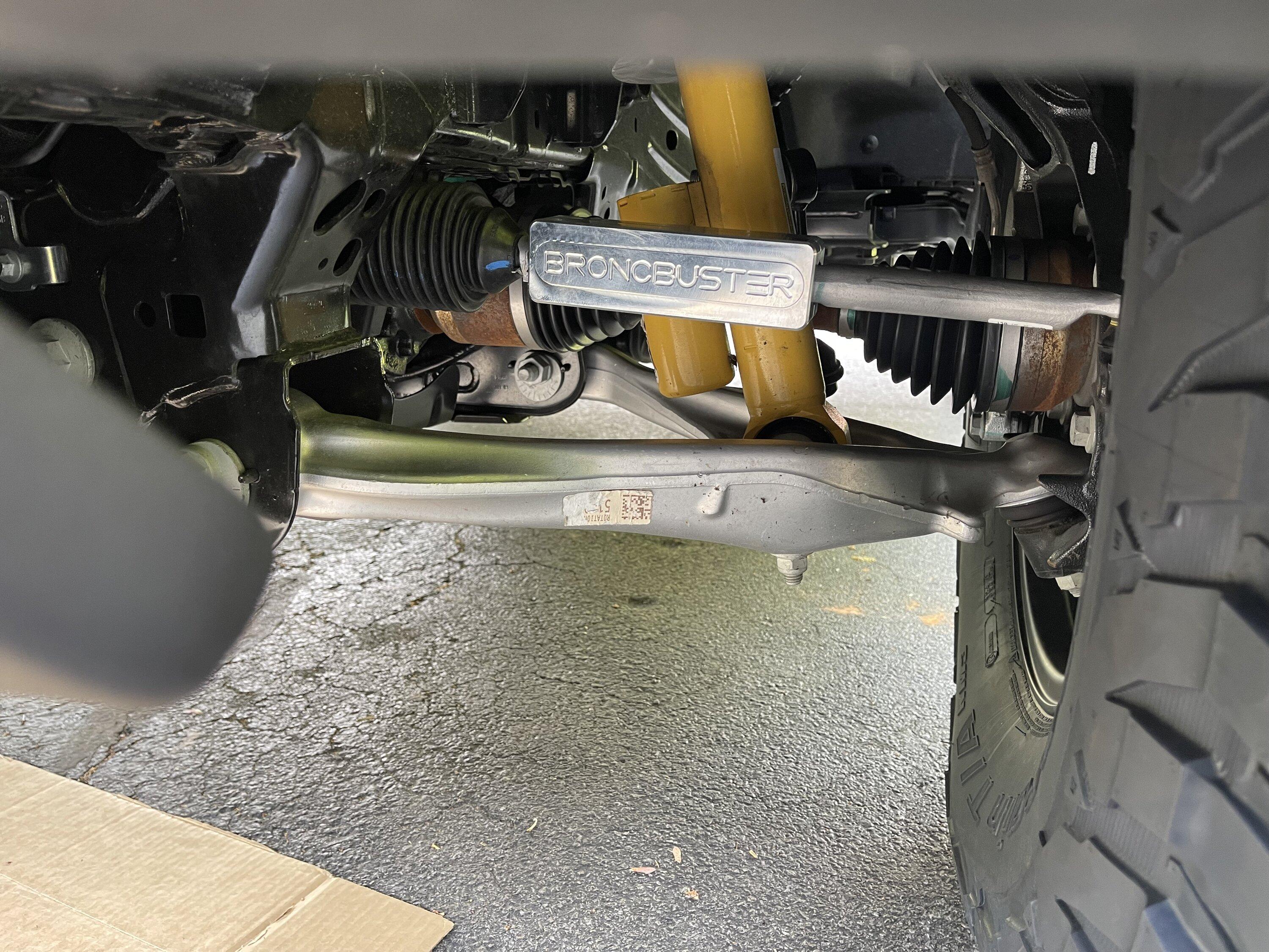 Ford Bronco Installed Method MR305 wheels / BFG KM3 37x12.5 -17 / Broncbuster Bushing + Tie Rod Sleeves IMG_4591