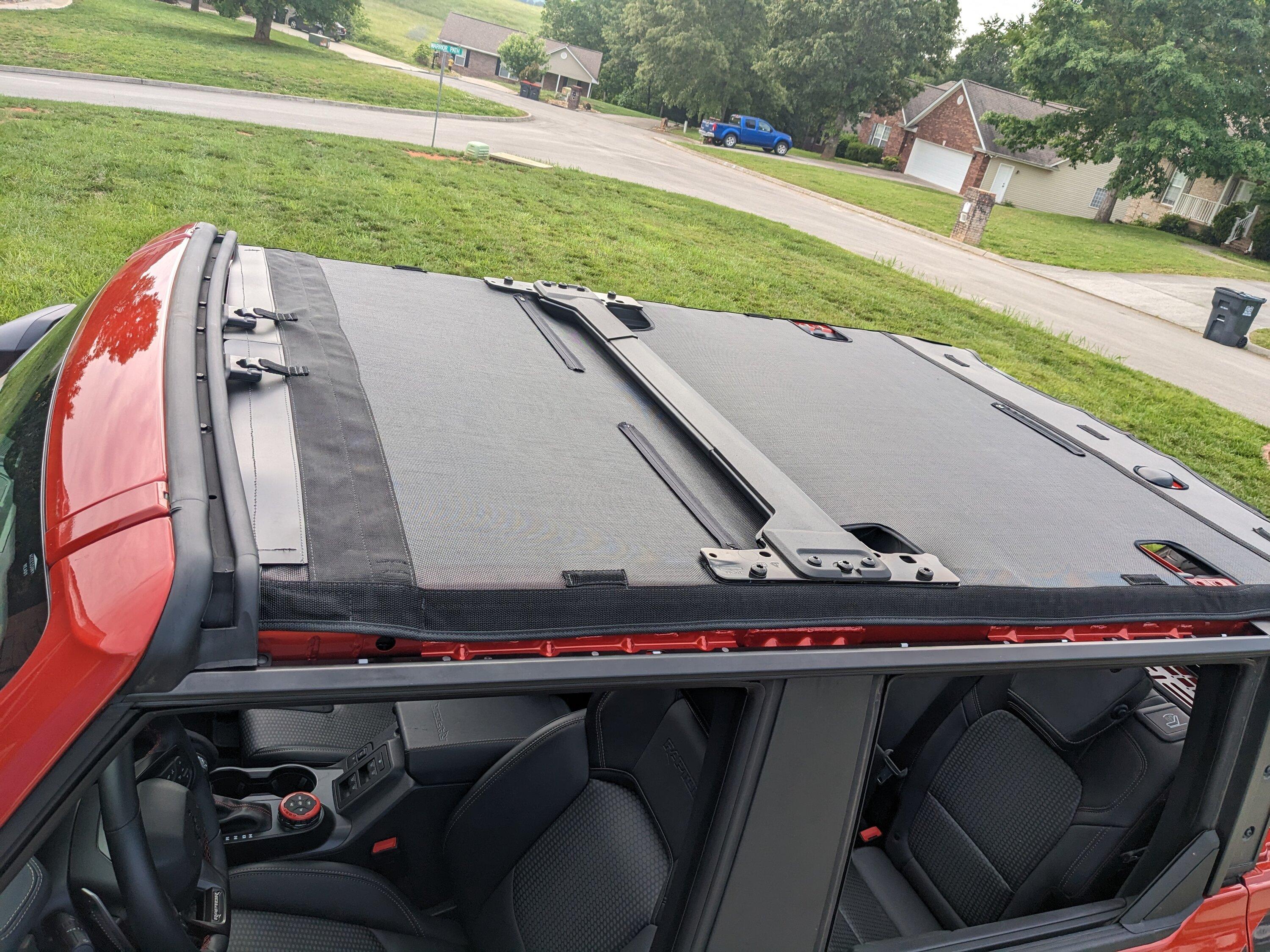 Ford Bronco JTops New Bronco Raptor Bimini Mesh Sun Shade Is Ready To Roar! PXL_20230523_210020747