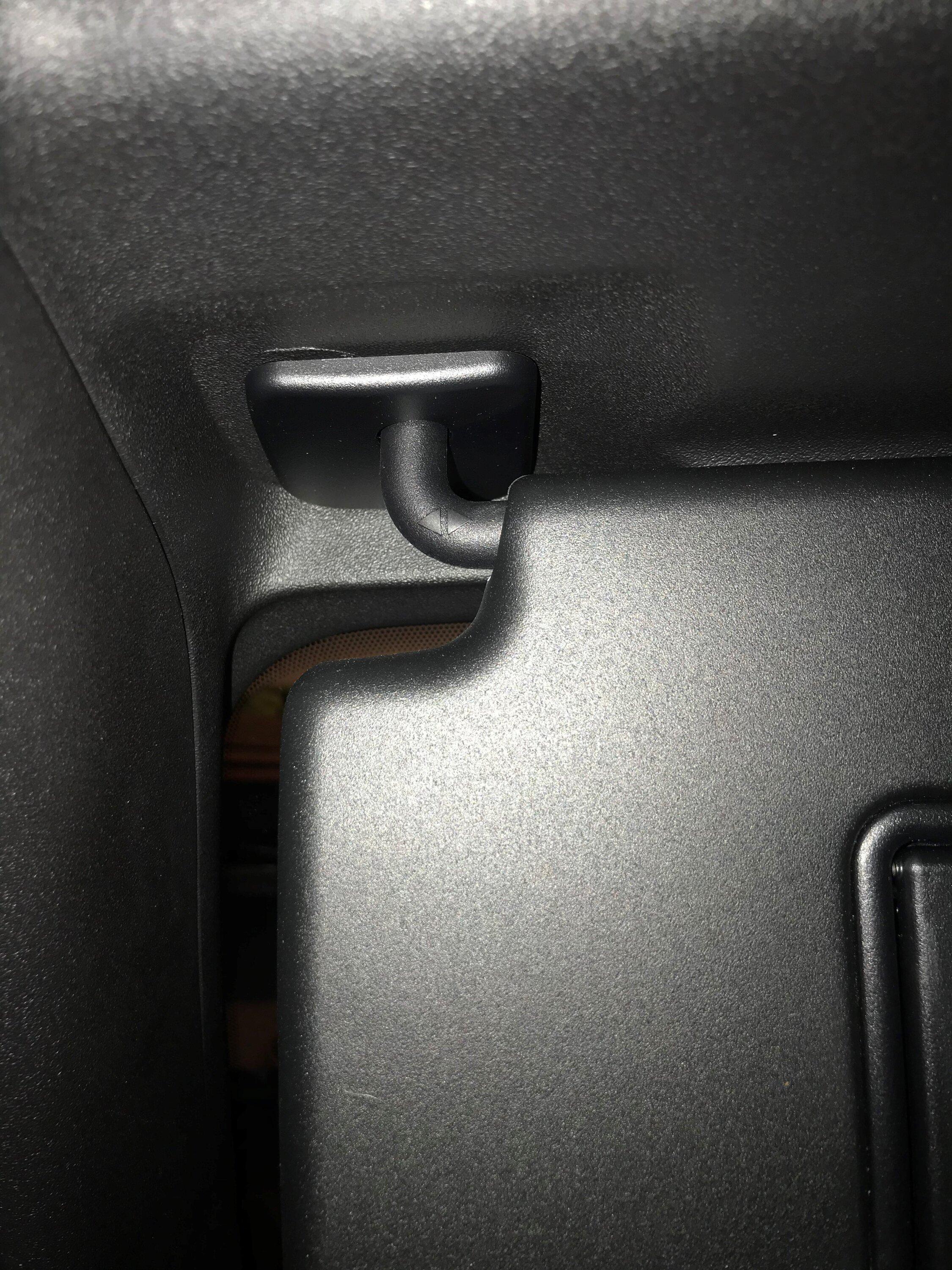 Ford Bronco Homelink Integrated in Sun Visor - DIY install & photos FactoryVisor1