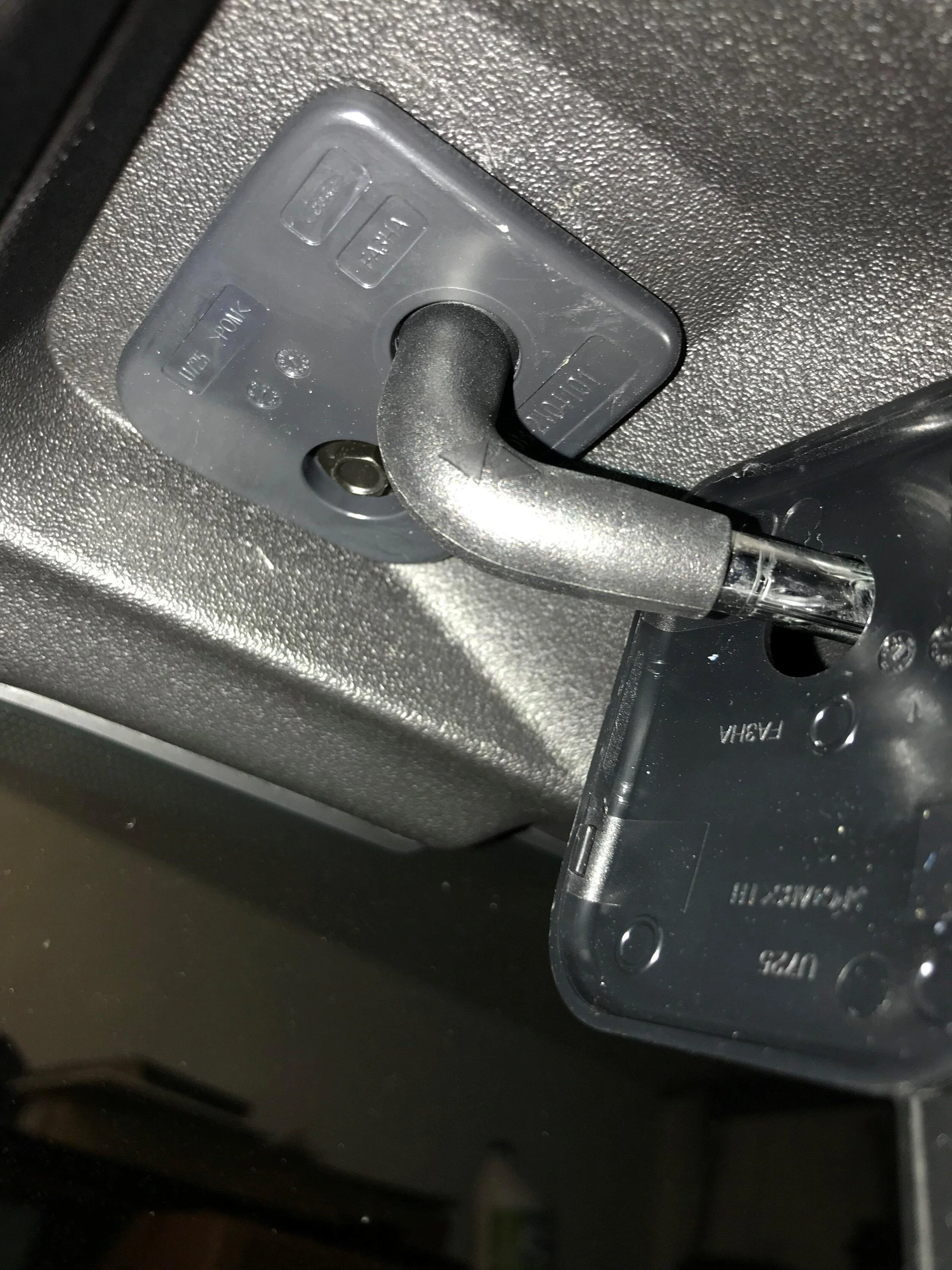 Ford Bronco Homelink Integrated in Sun Visor - DIY install & photos FactoryVisor4