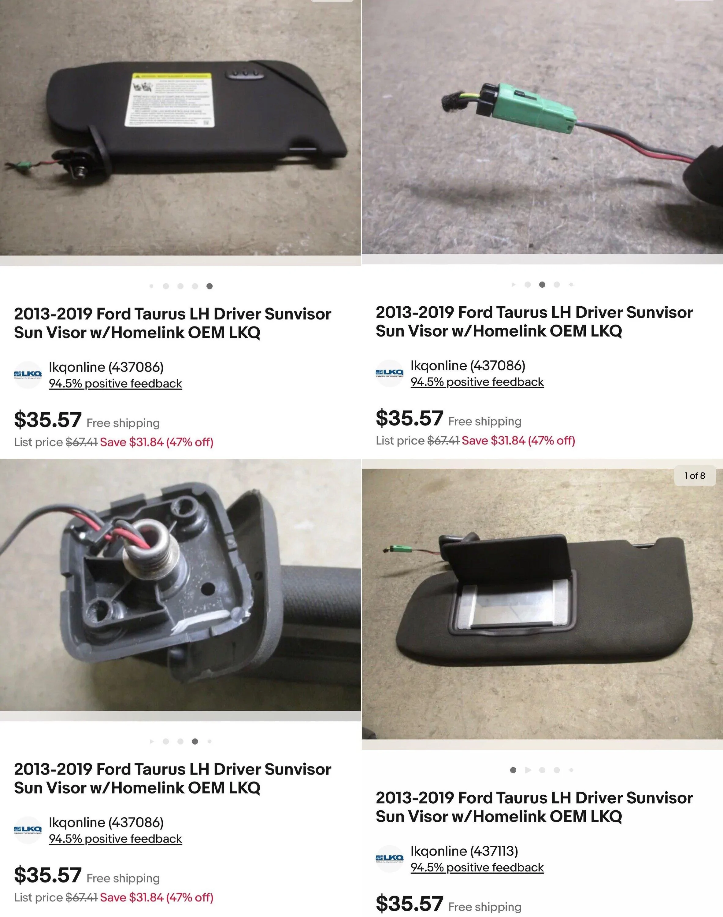 Ford Bronco Homelink Integrated in Sun Visor - DIY install & photos eBay