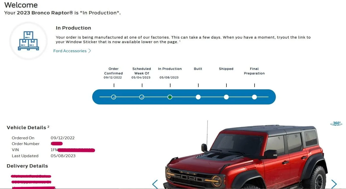 Ford Bronco 5/15/2023 Build Week may2023