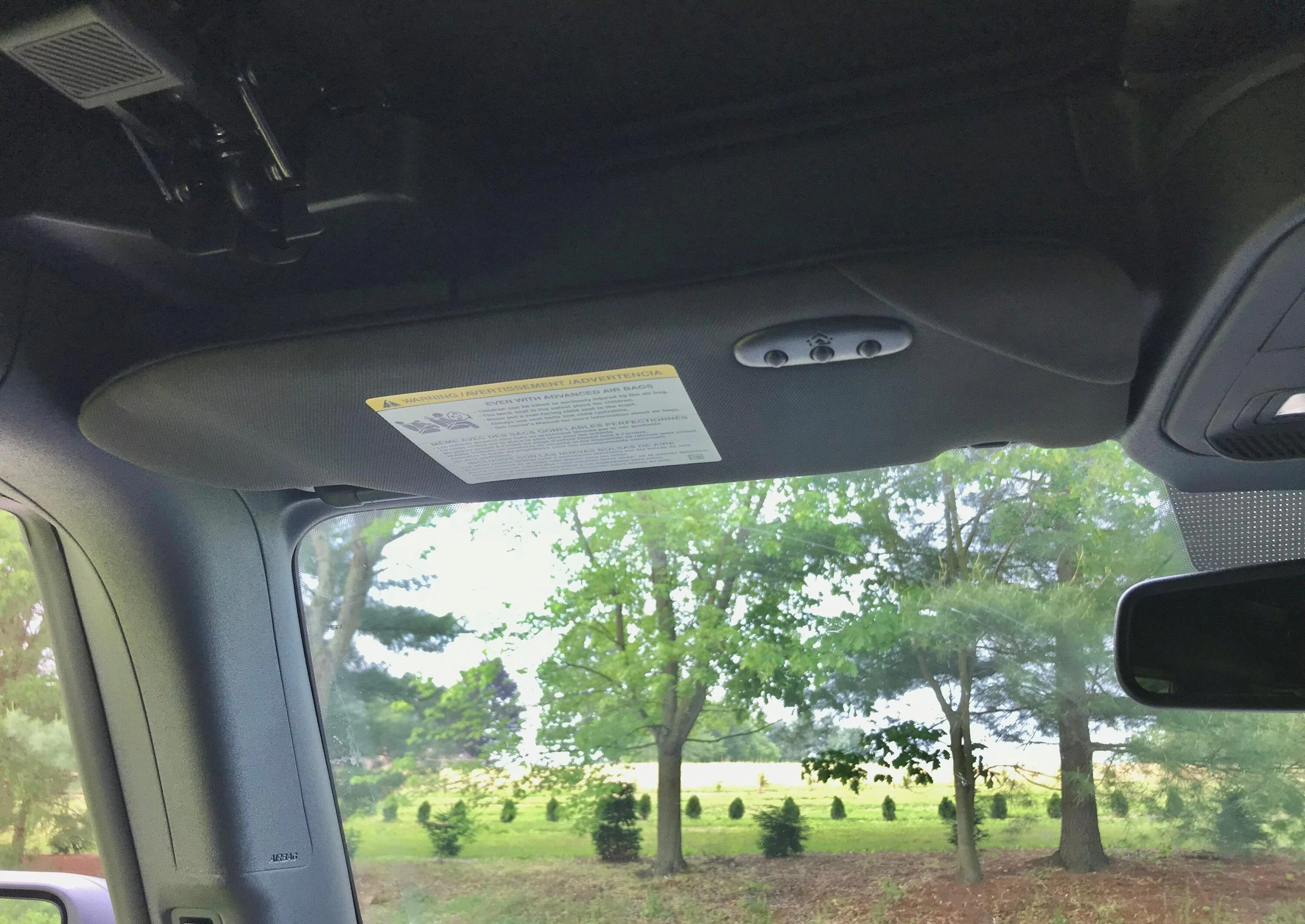 Ford Bronco Homelink Integrated in Sun Visor - DIY install & photos Installed