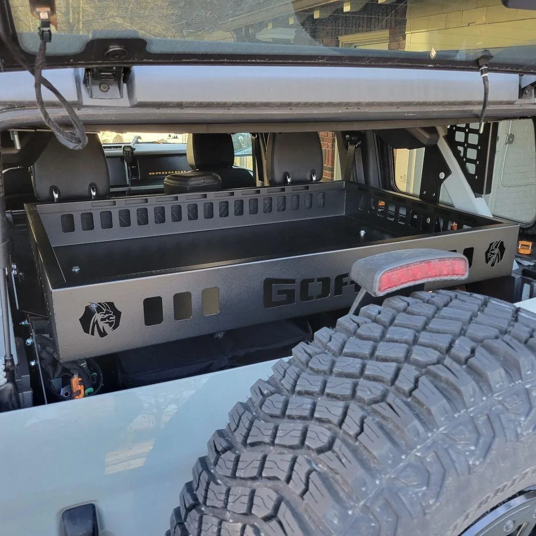 Ford Bronco GOAT FABRICATION ADJUSTABLE CARGO BASKET IMG_7274 2