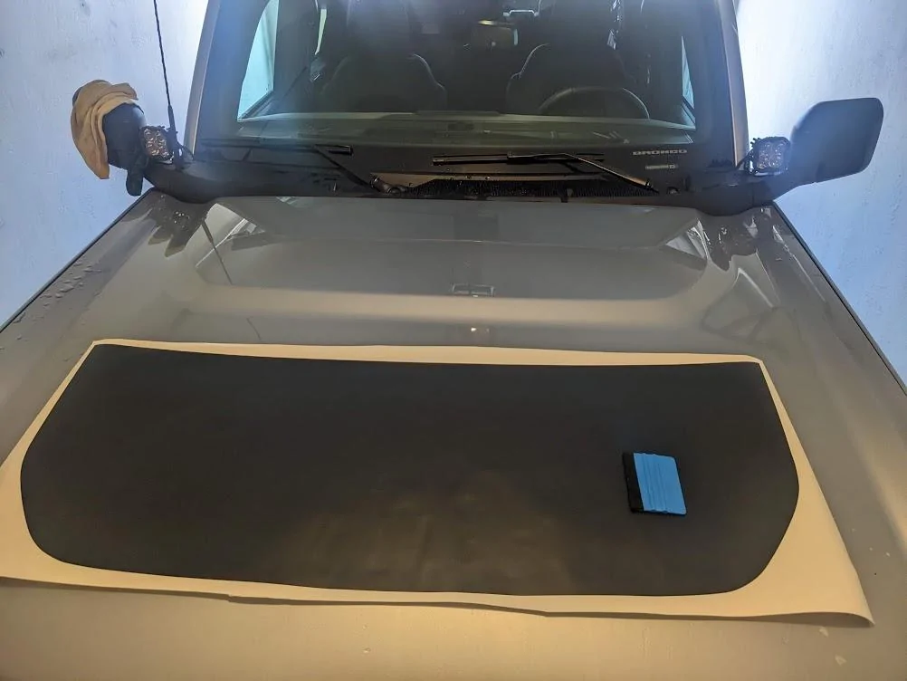 Ford Bronco 2022 Black Diamond - Build log hood decal