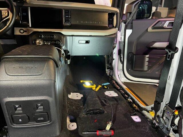 Ford Bronco Wildtrak with Vinyl Floor and Drain Plugs installed! Finally! IMG_9336