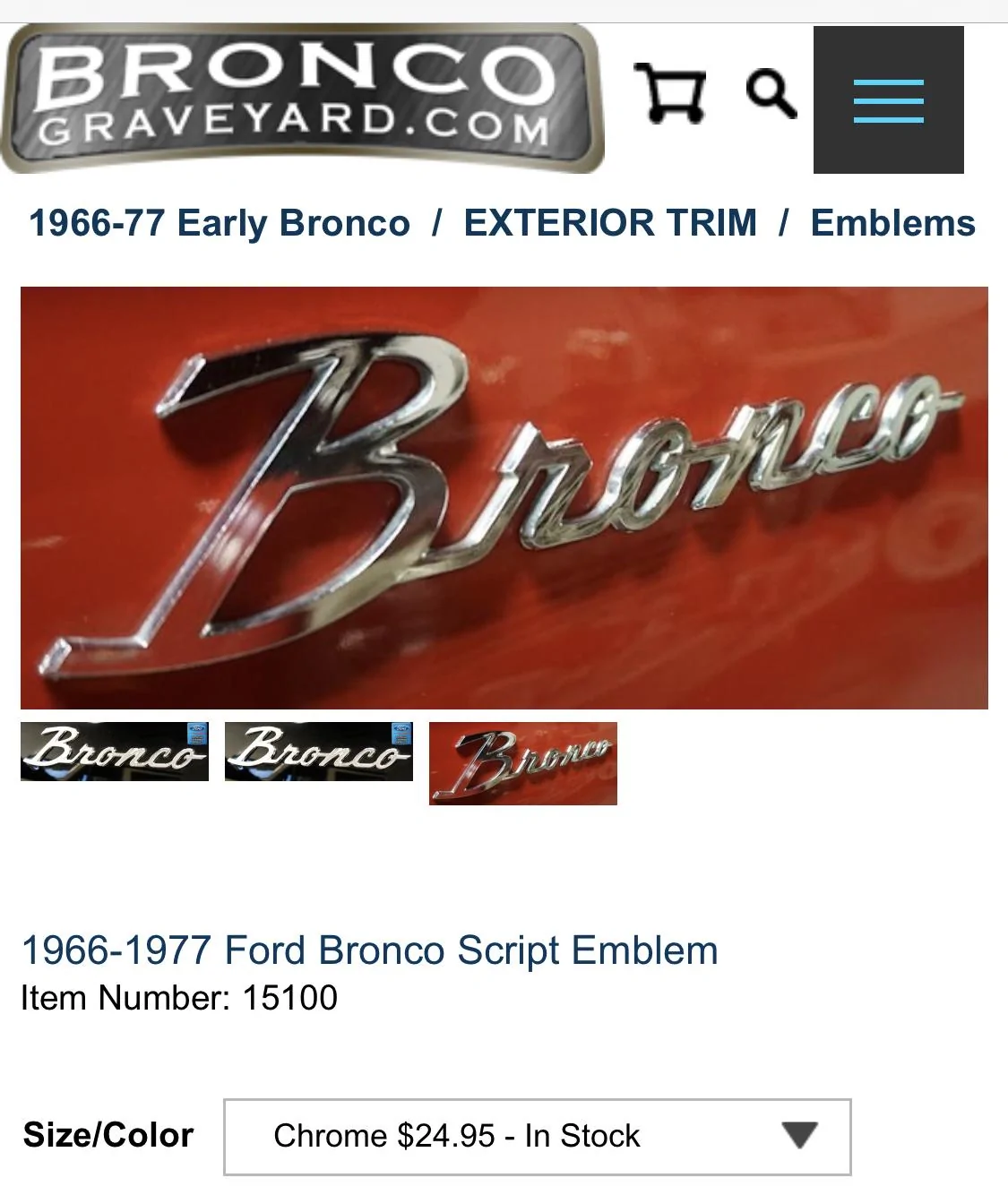 Ford Bronco Who makes best quality Bronco script badges? 1D173673-7C60-4833-8376-E85F17F9894A