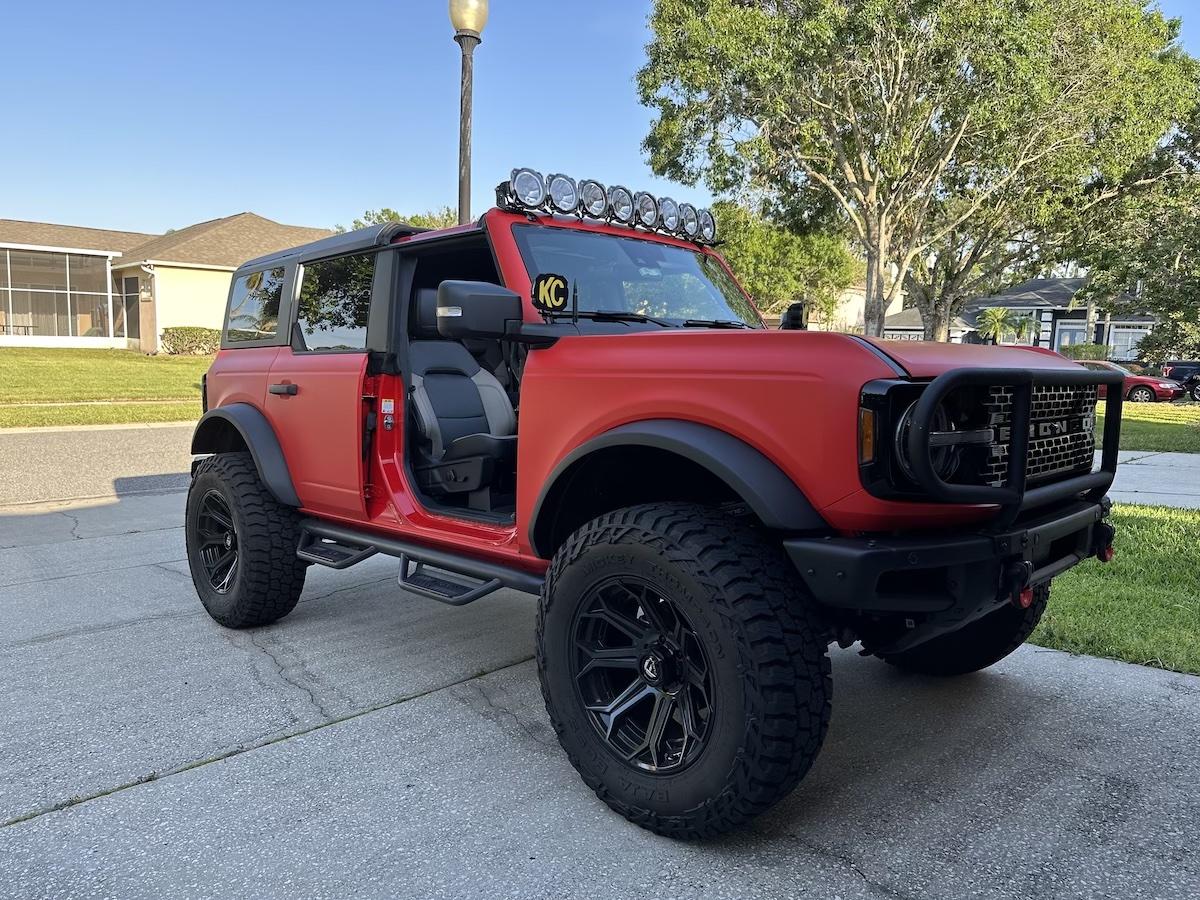 Ford Bronco Matte Red Wildtrak Build bronco1