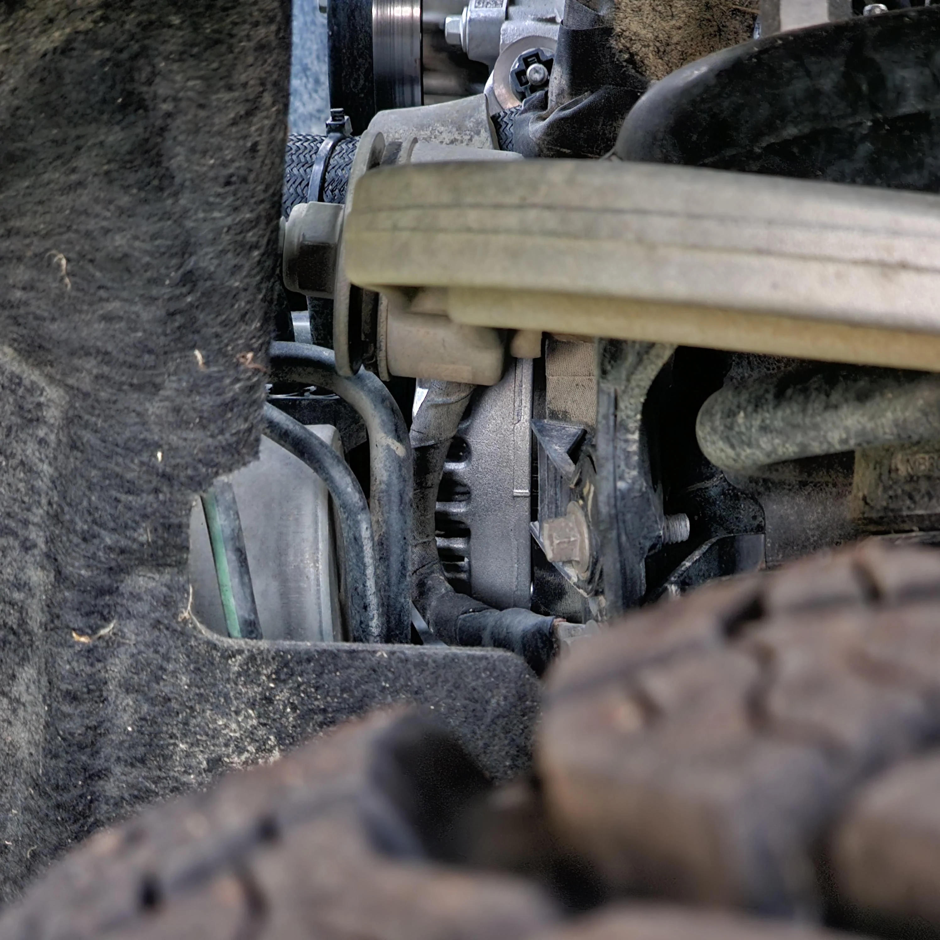 Ford Bronco Muddy water fording alternator issue fix: TSB 22-2392 -- Mud Accumulation in Generator 20230525_201530