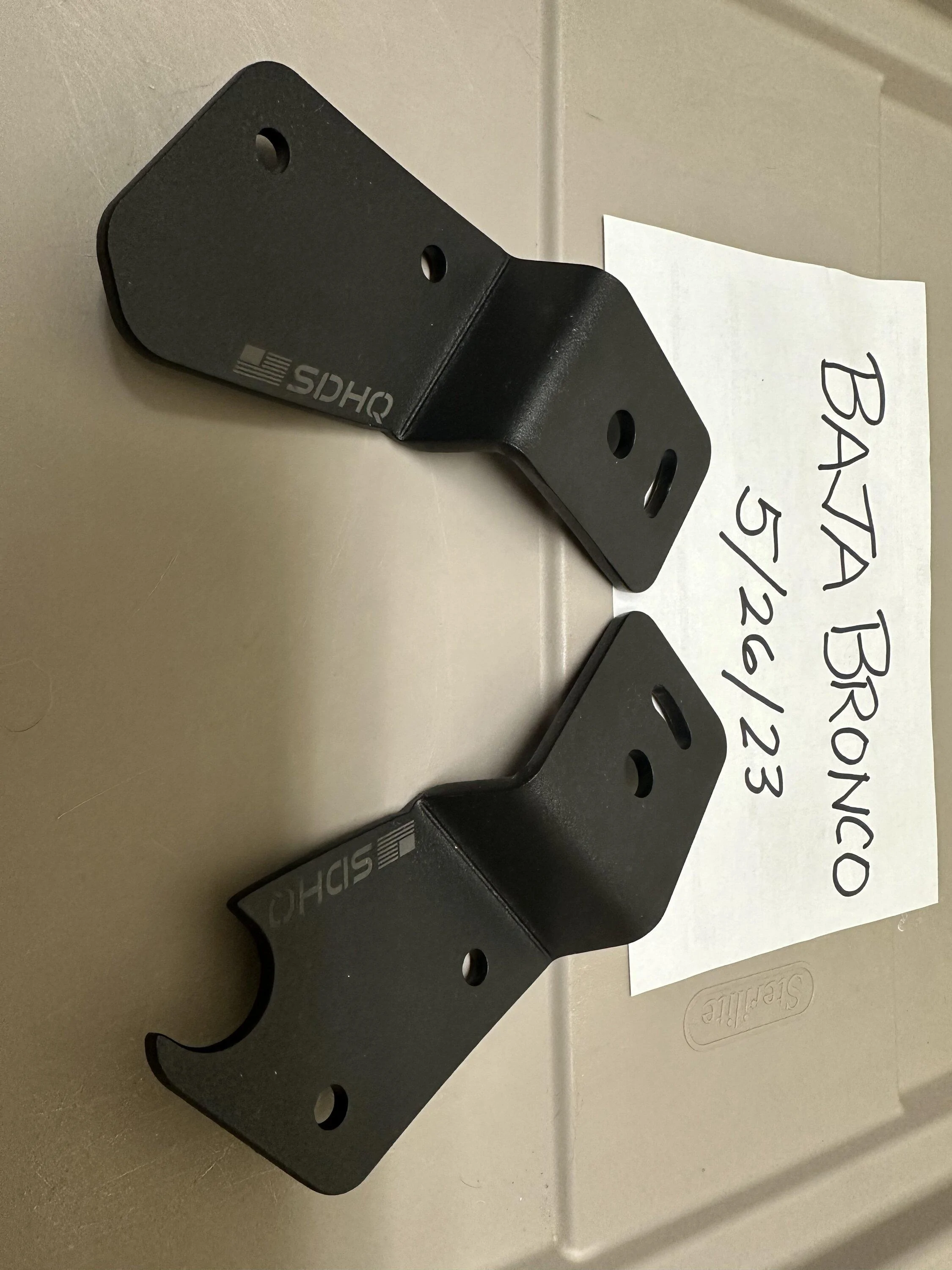 Ford Bronco SDHQ A Pillar Mounts IMG_1983