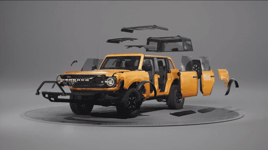 Ford Bronco Swapping wildtrack grille with camera with base badlands is it possible ? 1685128994486