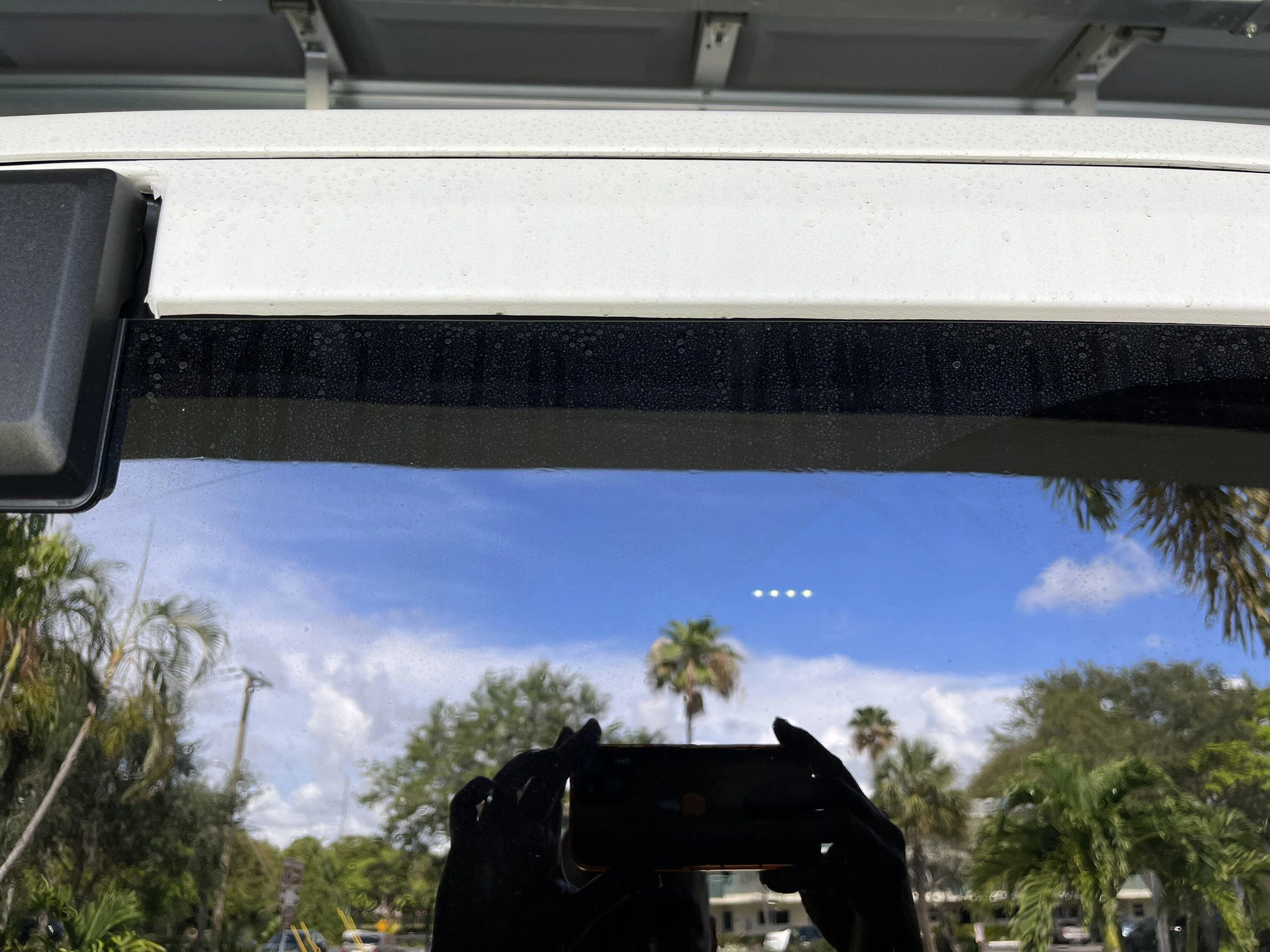 Ford Bronco Rear window tint bubbling IMG_1174