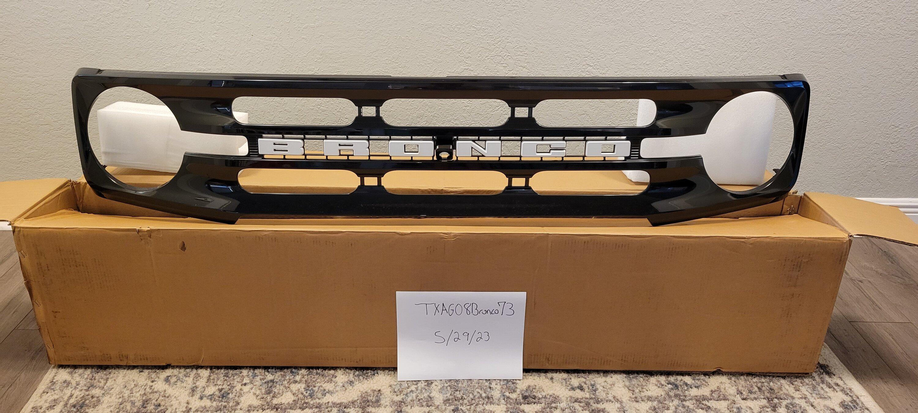 Ford Bronco OEM 2023 OBX Grille 20230529_075204