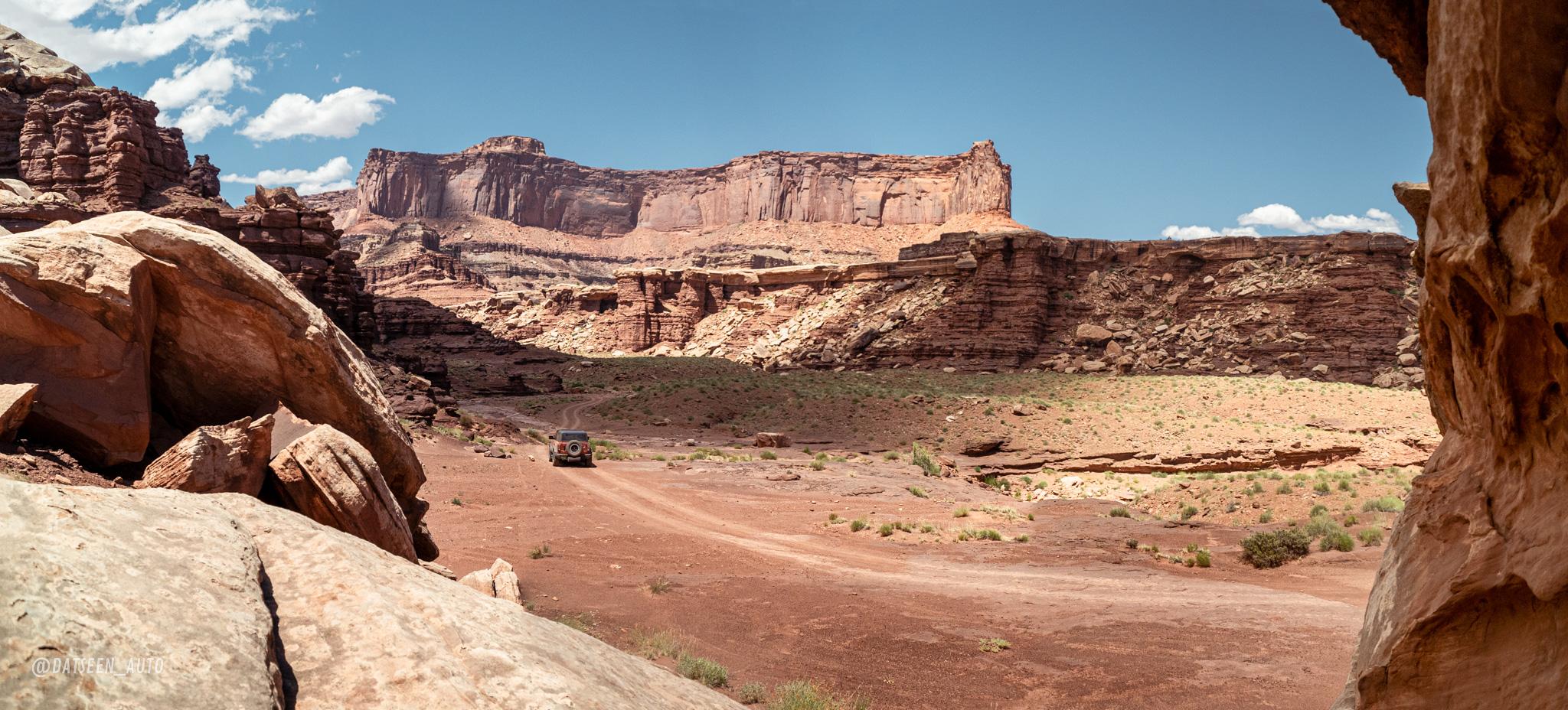 Ford Bronco Red Bandit goes to Moab DSC06950-Pano