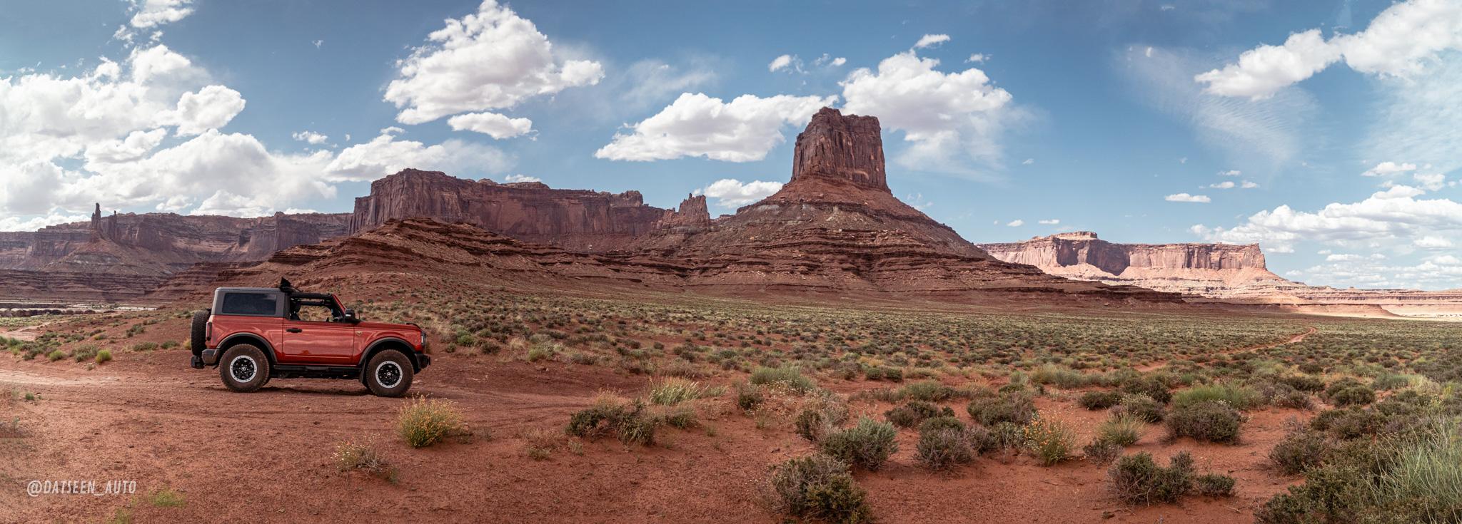 Ford Bronco Red Bandit goes to Moab DSC06974-Pano