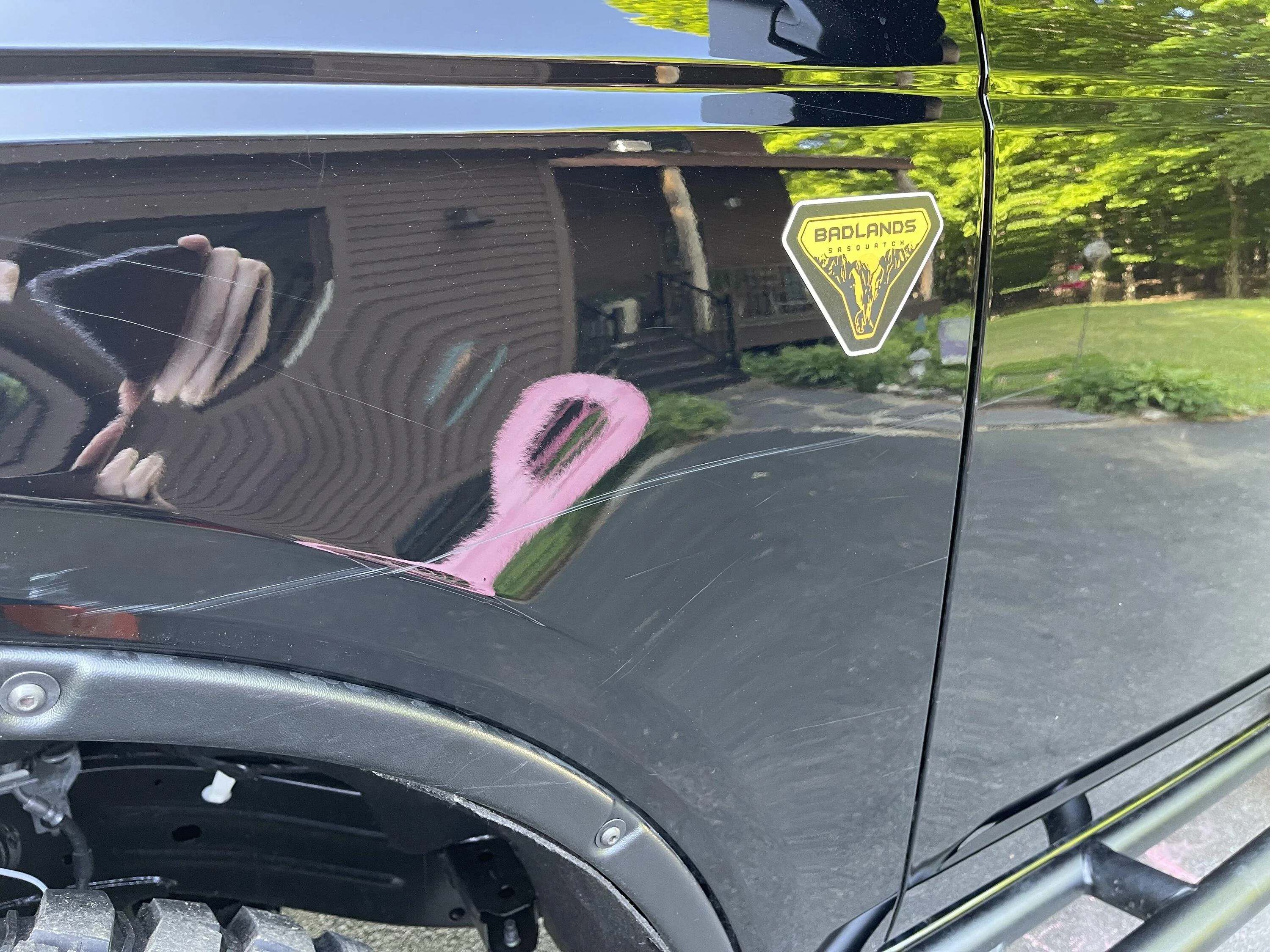 Ford Bronco Memorial Day Vermont off road.. Got some new pinstripes 😂 IMG_4617
