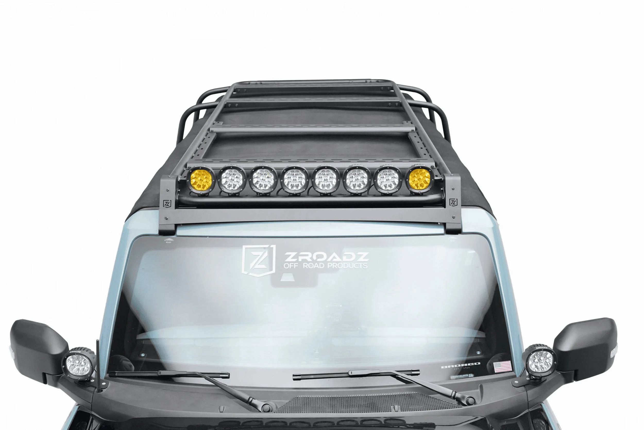 Ford Bronco ZROADZ Roof Rack Wind Diffuser Now Available! 1685486839405