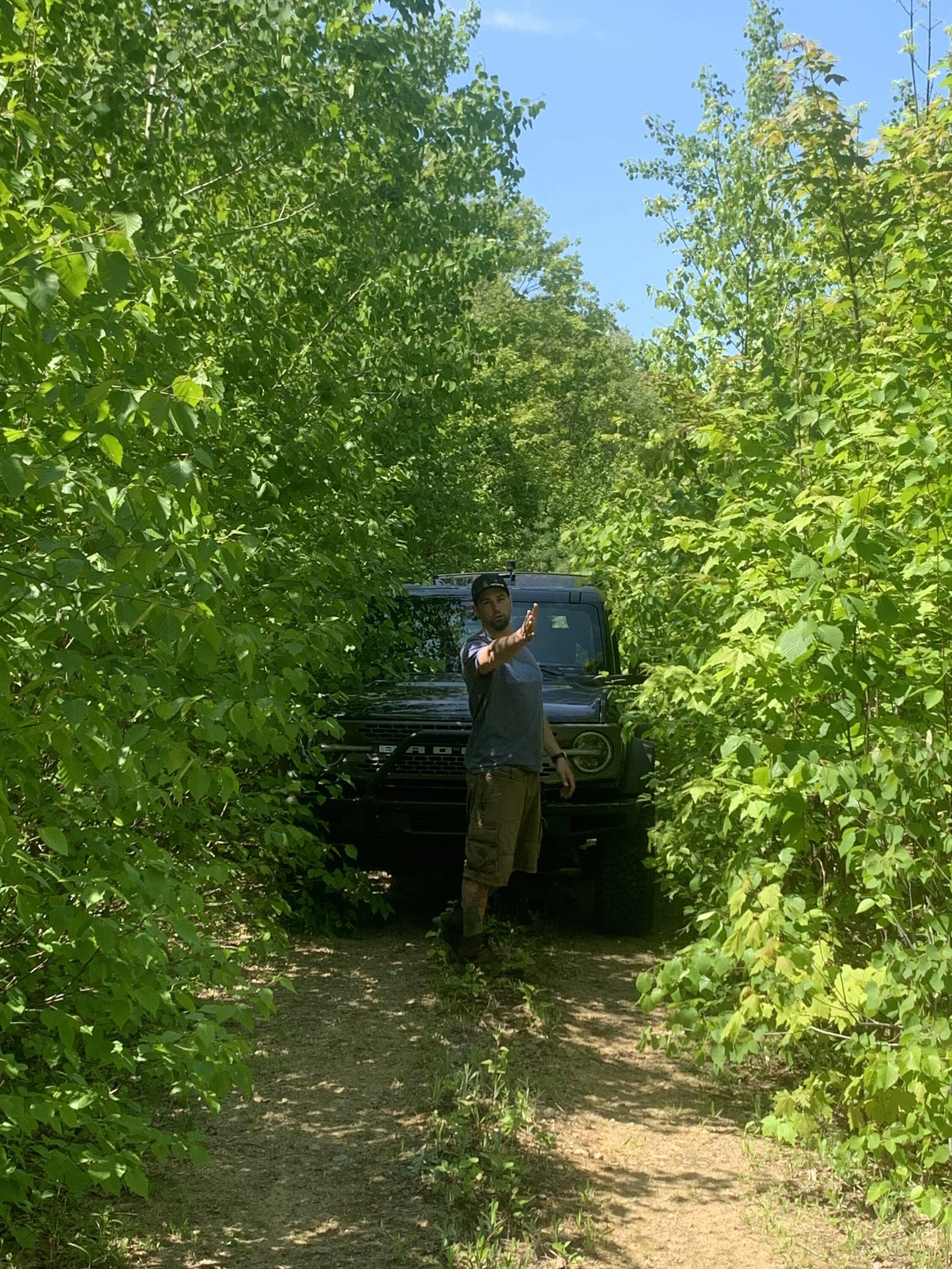 Ford Bronco Memorial Day Vermont off road.. Got some new pinstripes 😂 IMG_3926