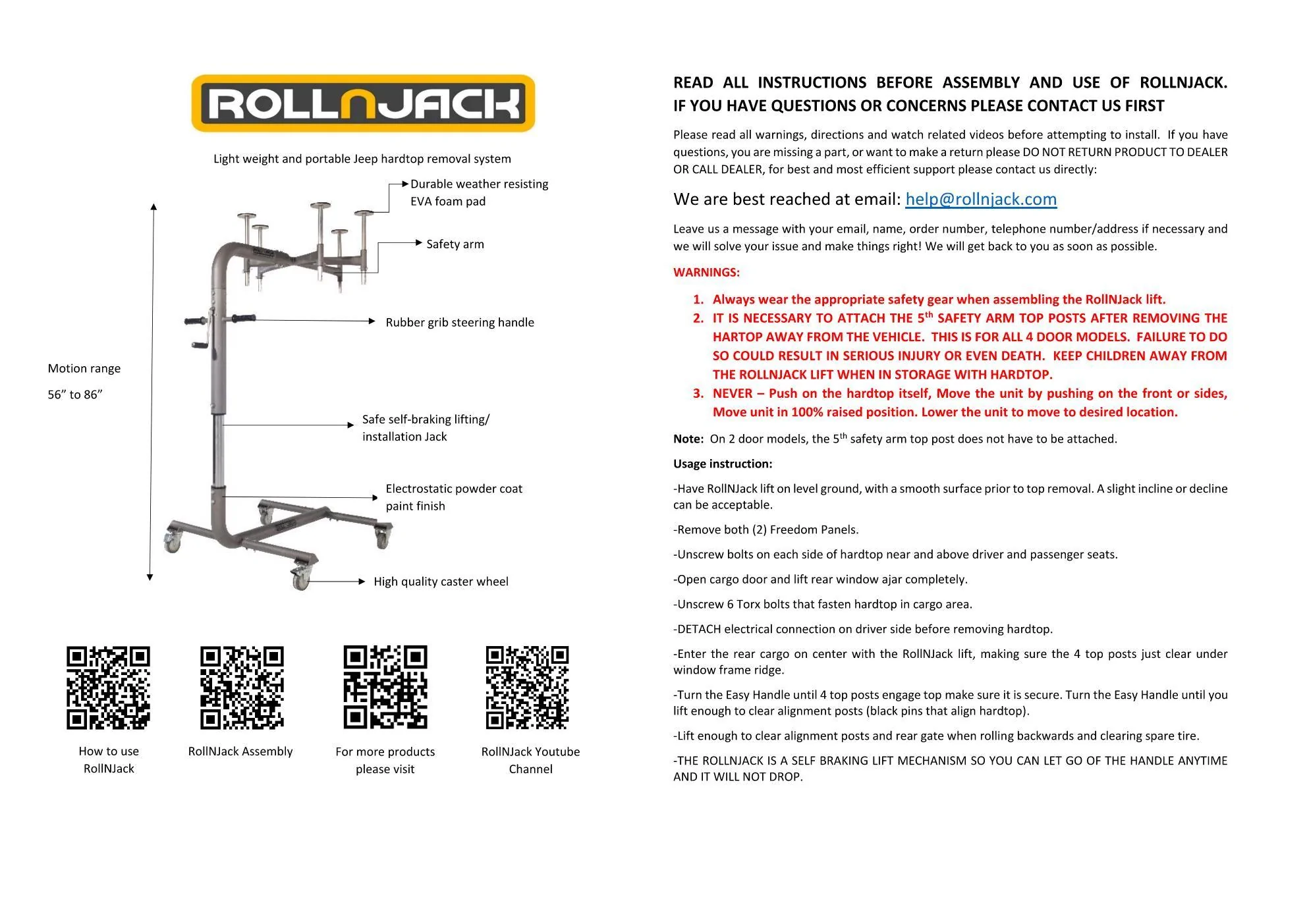Ford Bronco TopLift Pro vs. RollnJack 6056e0bd715632d5f460a588_Assembly manual
