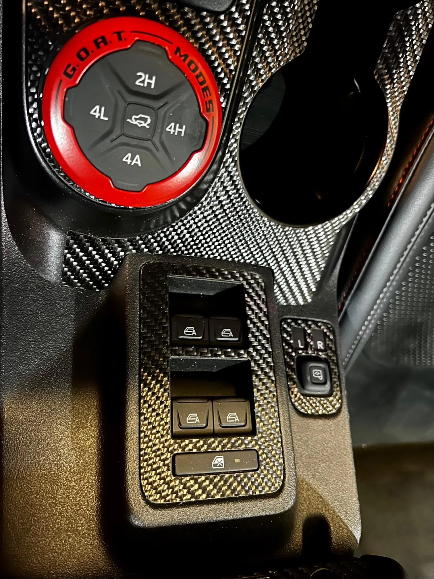 Ford Bronco Interior Code Orange and Carbon Fiber Upgrades in Bronco Raptor IMG_1433