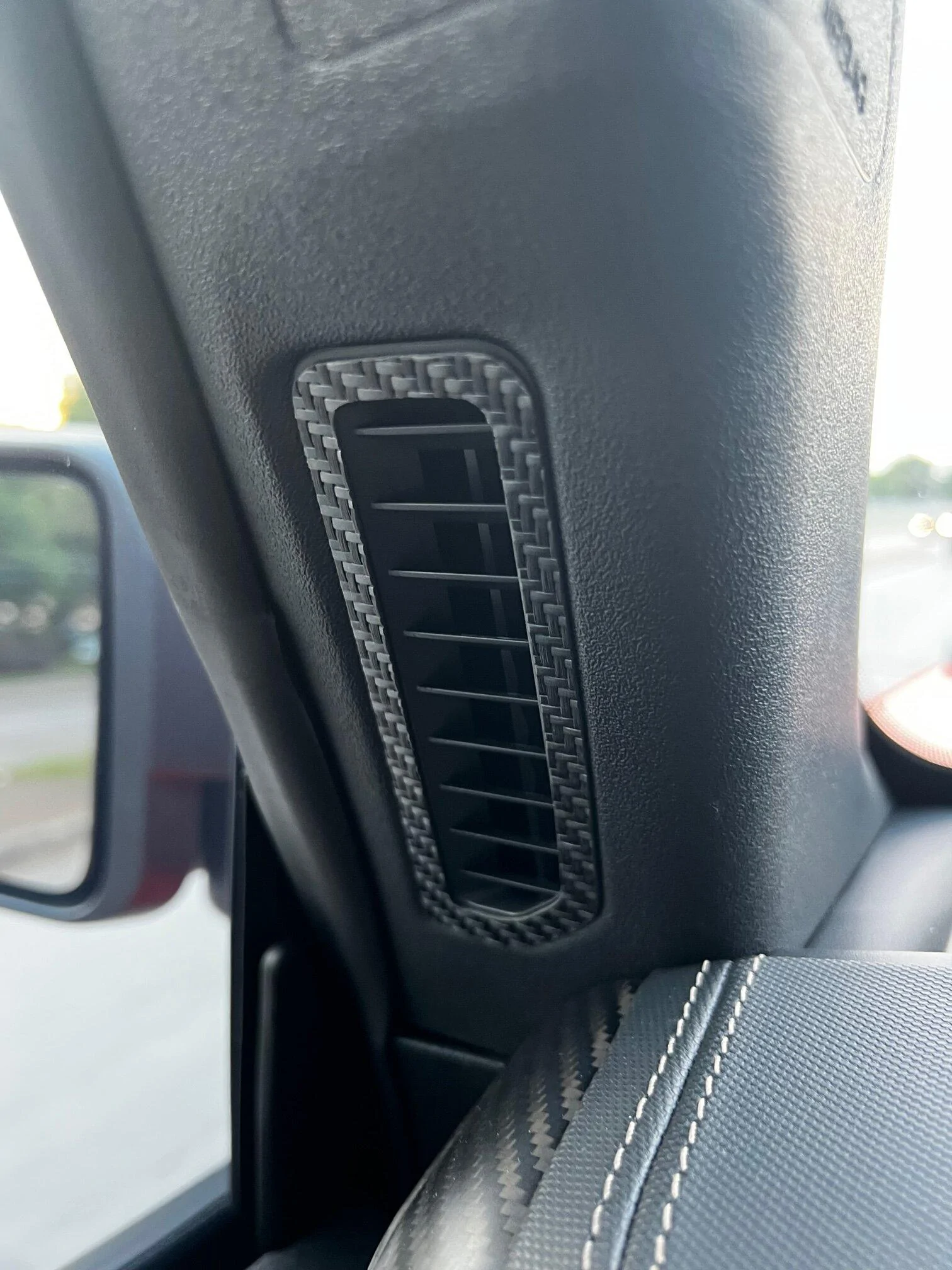 Ford Bronco Interior Code Orange and Carbon Fiber Upgrades in Bronco Raptor IMG_1435