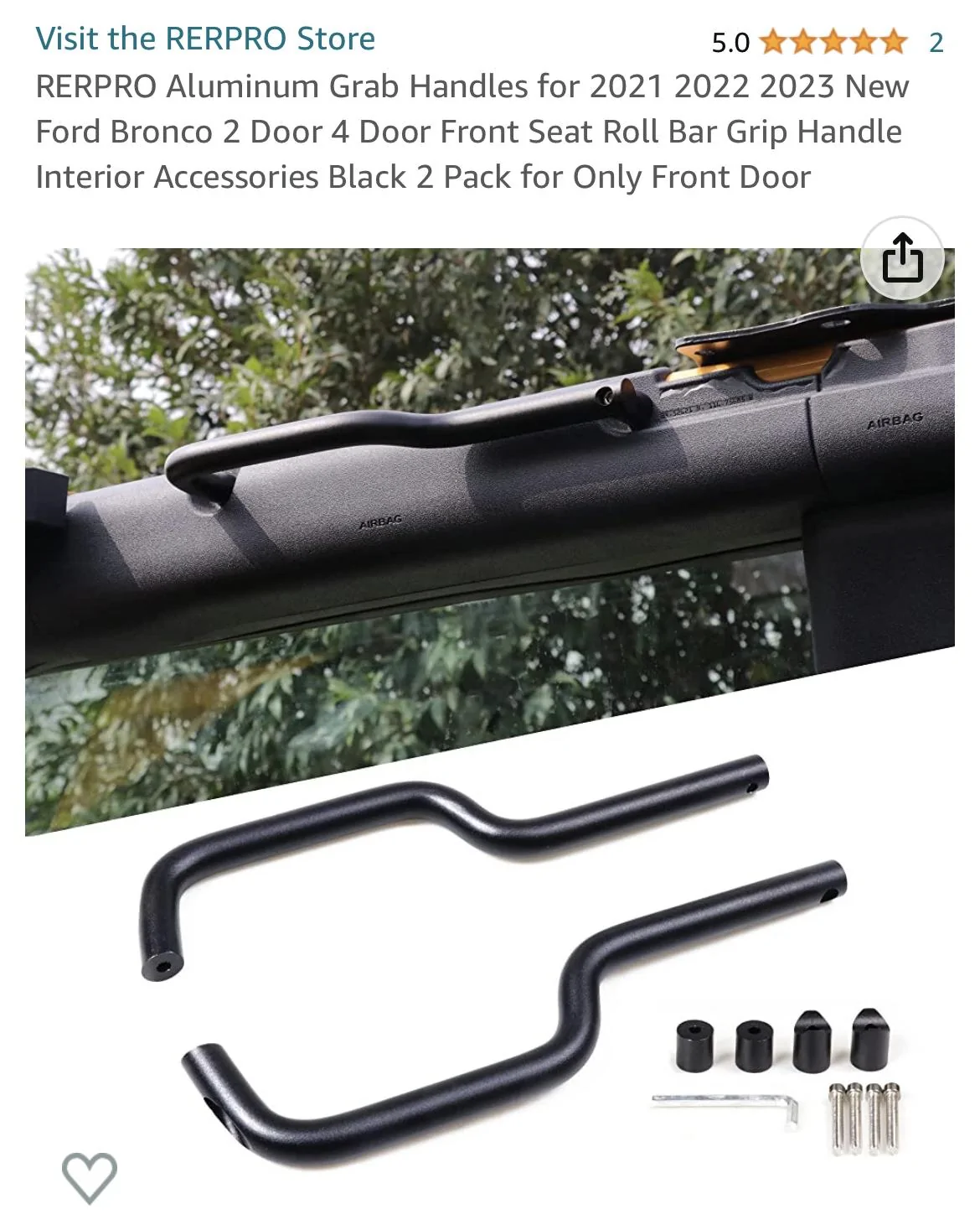 Ford Bronco New Grab Handles on Amazon CAF75EDF-4C43-48BE-9506-9F9DE9F7C518