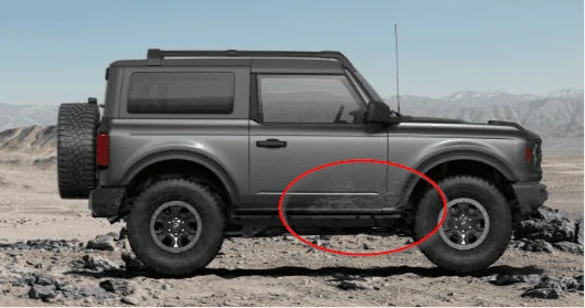Ford Bronco rock chipping 1685633071143
