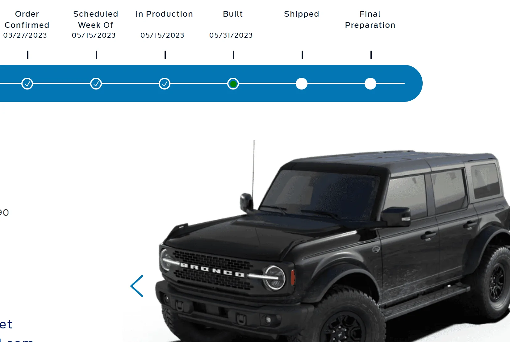 Ford Bronco 5/15/2023 Build Week 1685715905372